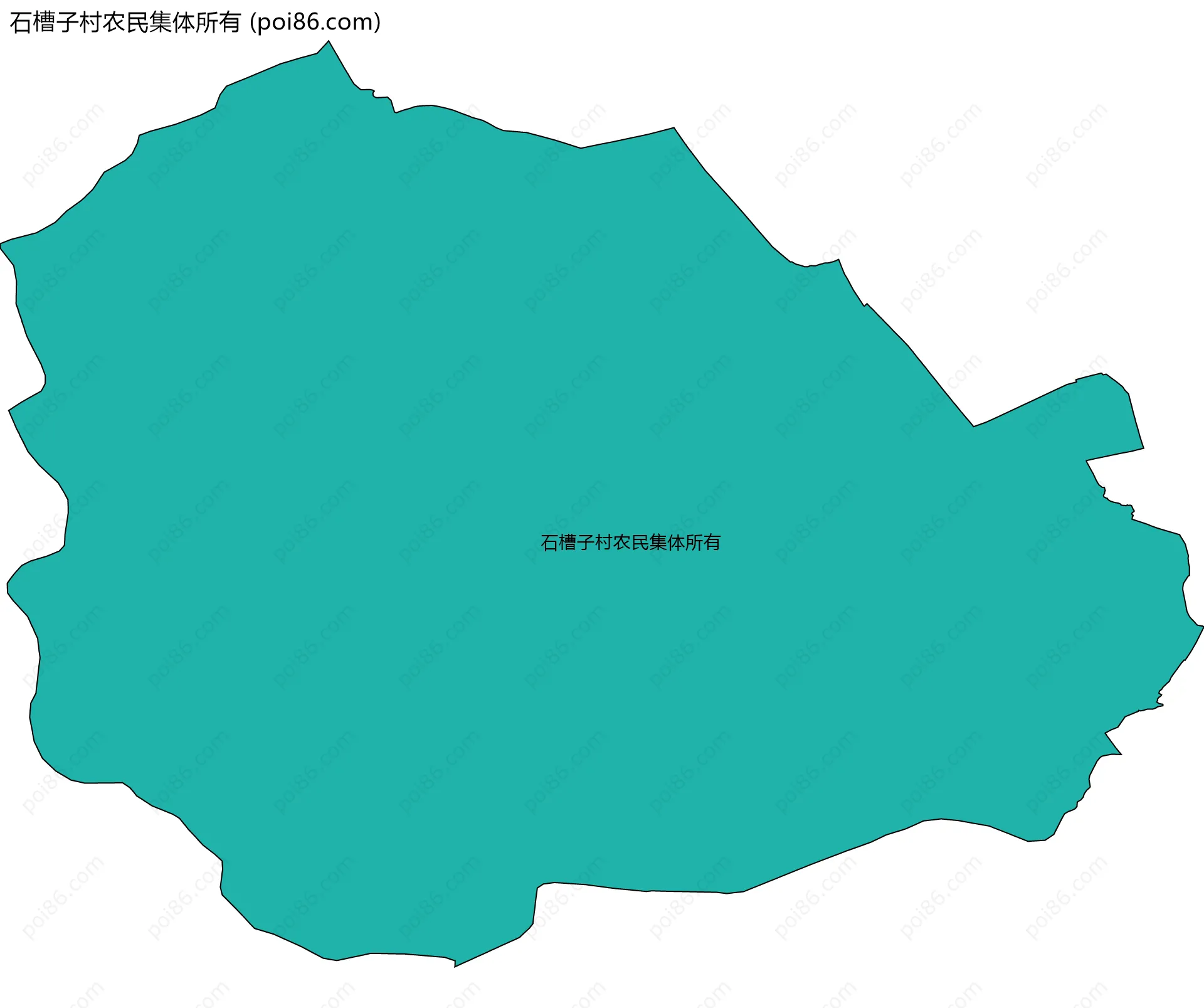 石槽子村农民集体所有边界地图