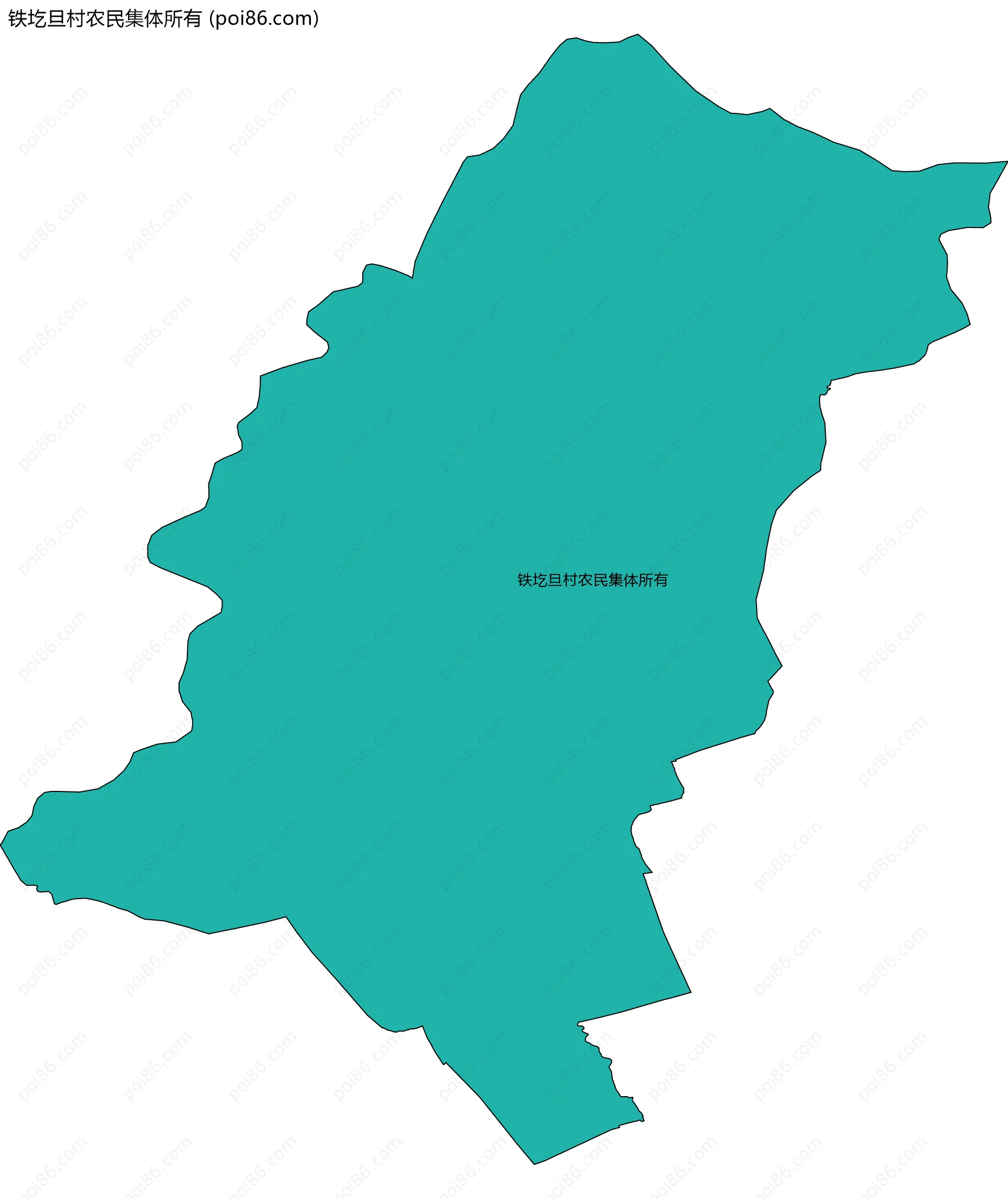 铁圪旦村农民集体所有边界地图