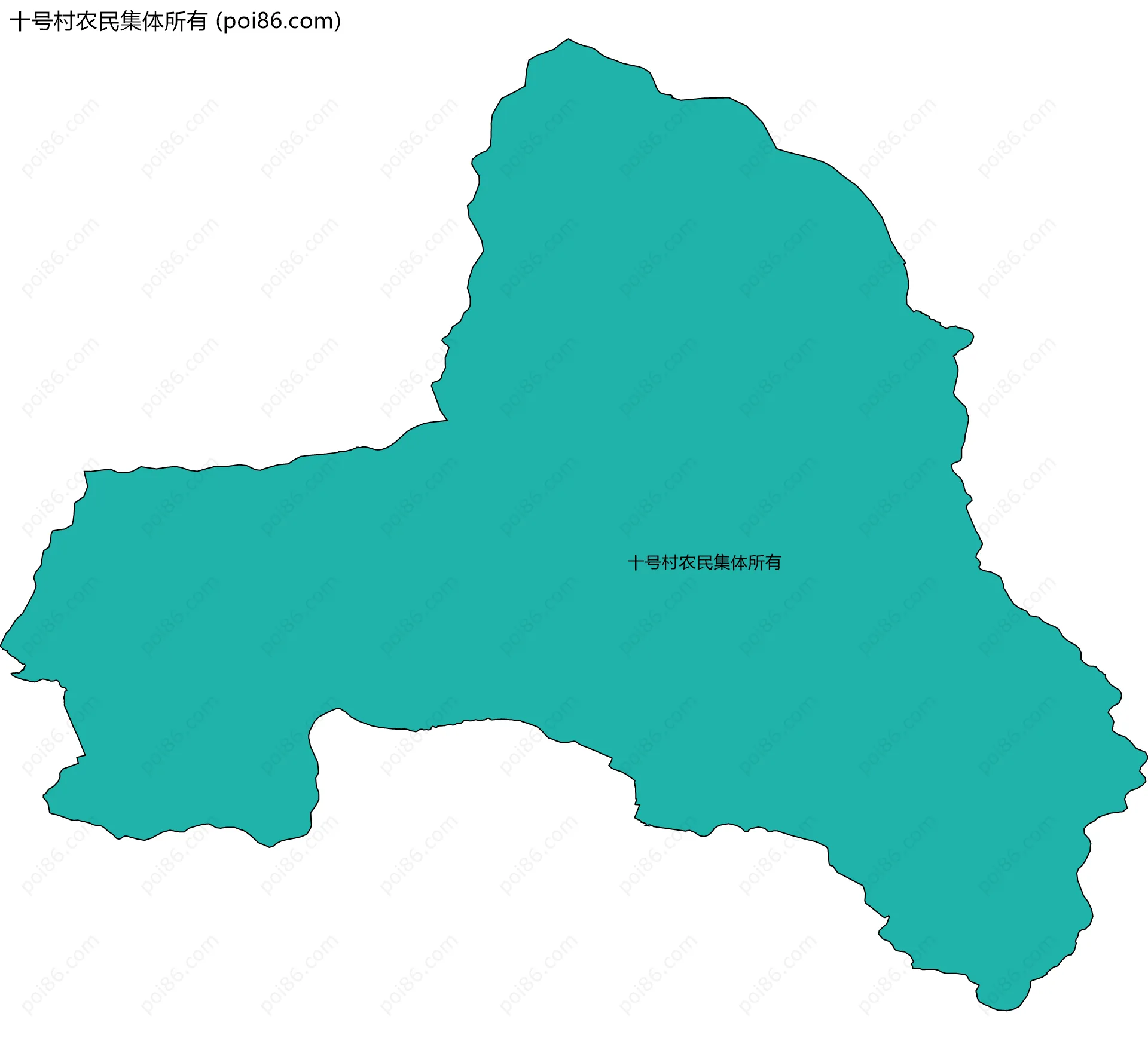 十号村农民集体所有边界地图