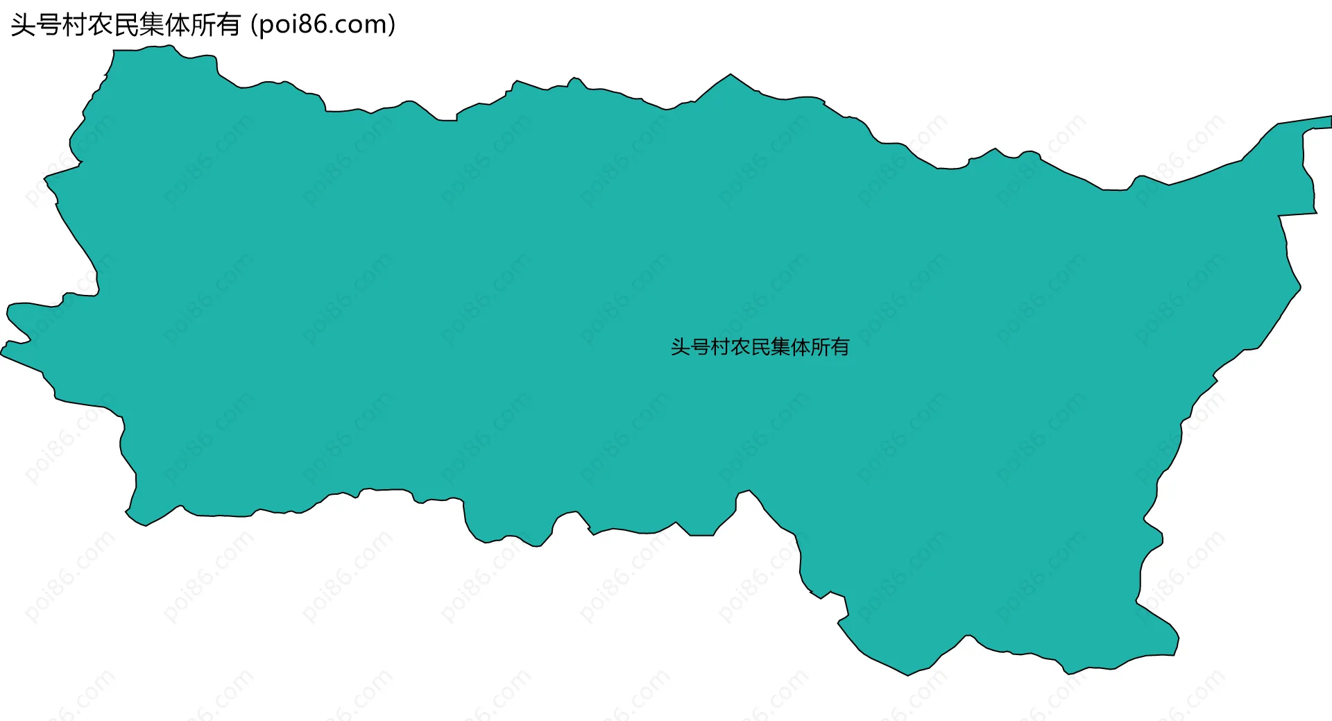 头号村农民集体所有边界地图