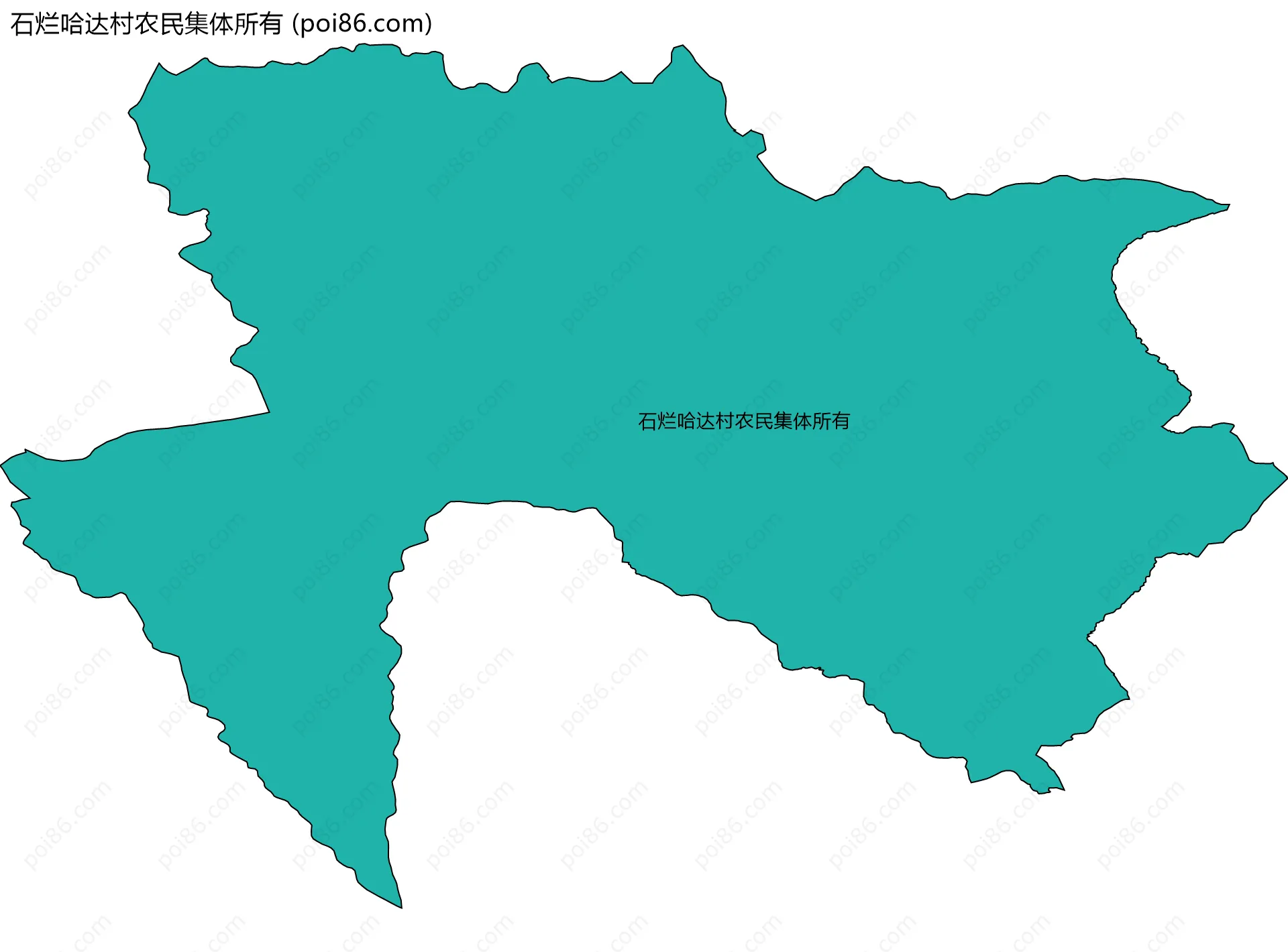 石烂哈达村农民集体所有边界地图