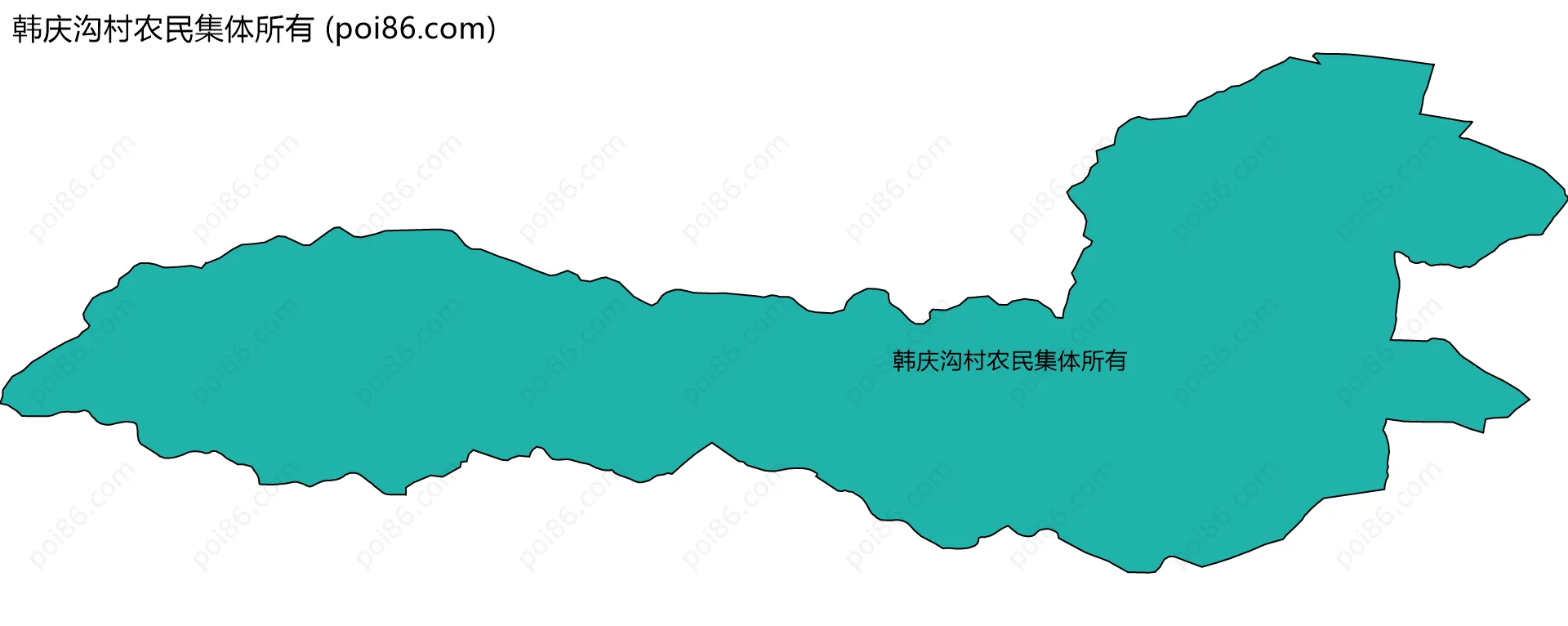 韩庆沟村农民集体所有边界地图