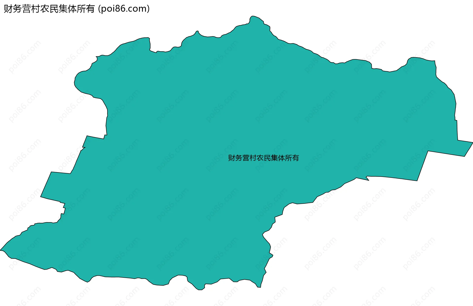 财务营村农民集体所有边界地图