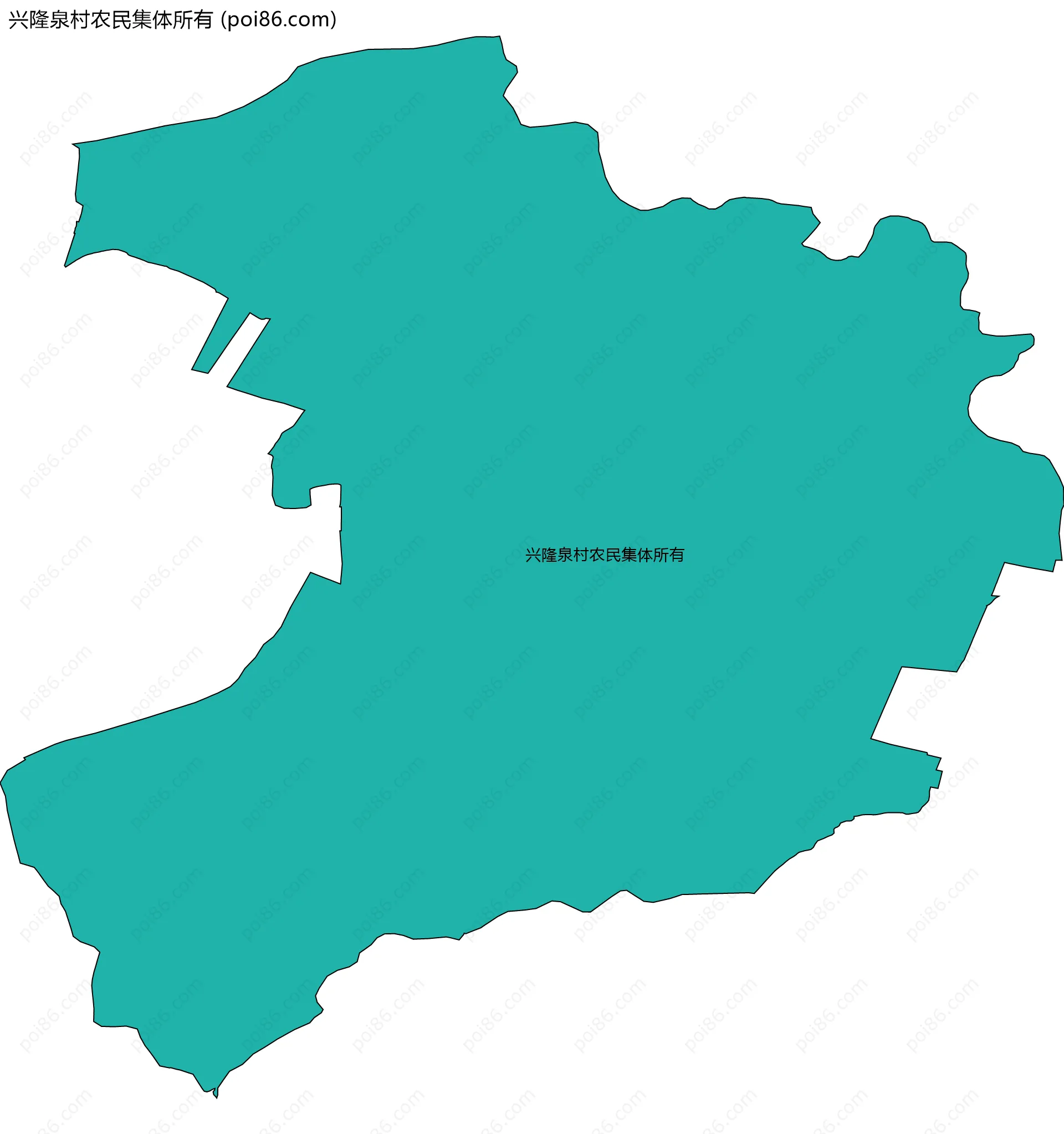 兴隆泉村农民集体所有边界地图
