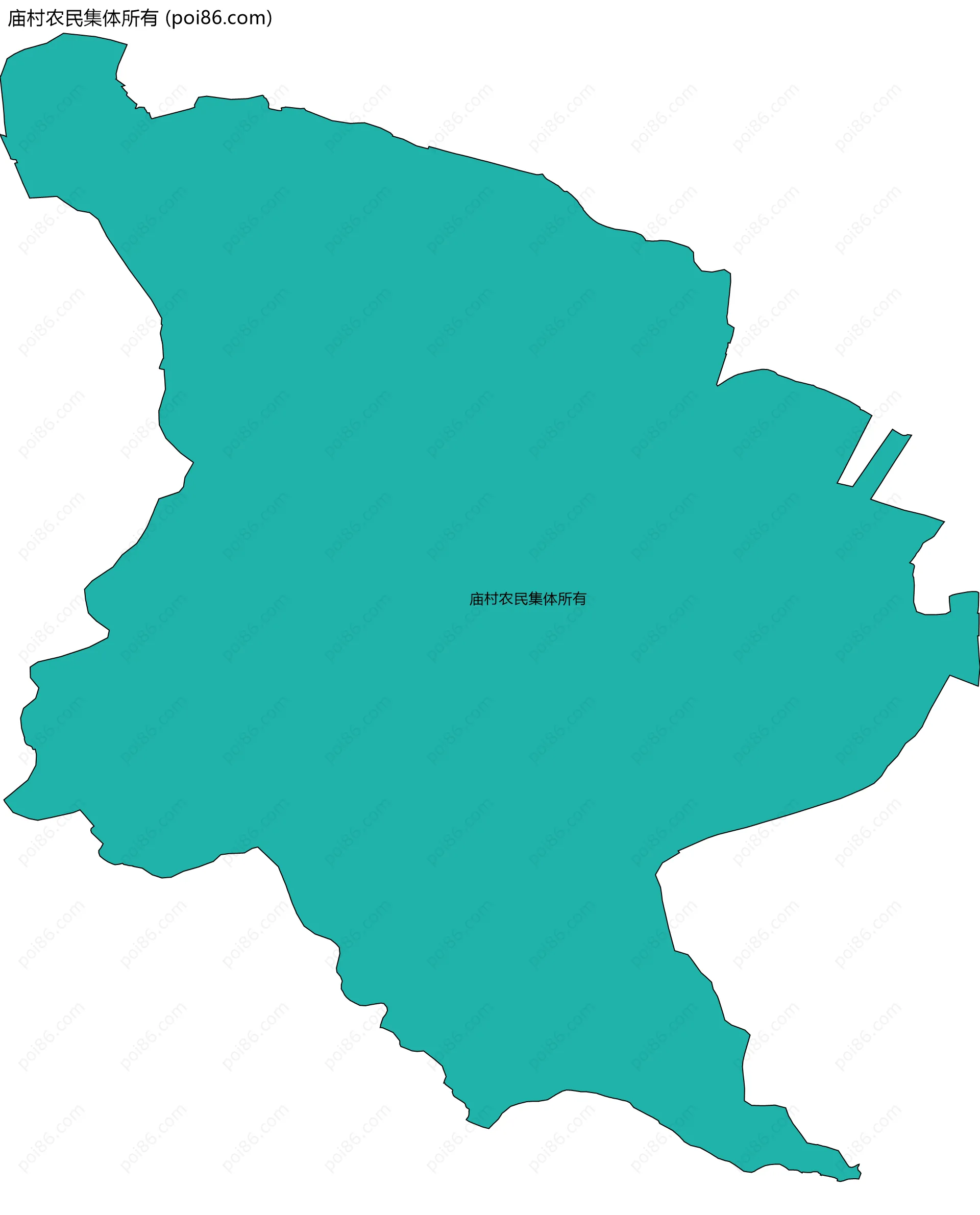 庙村农民集体所有边界地图