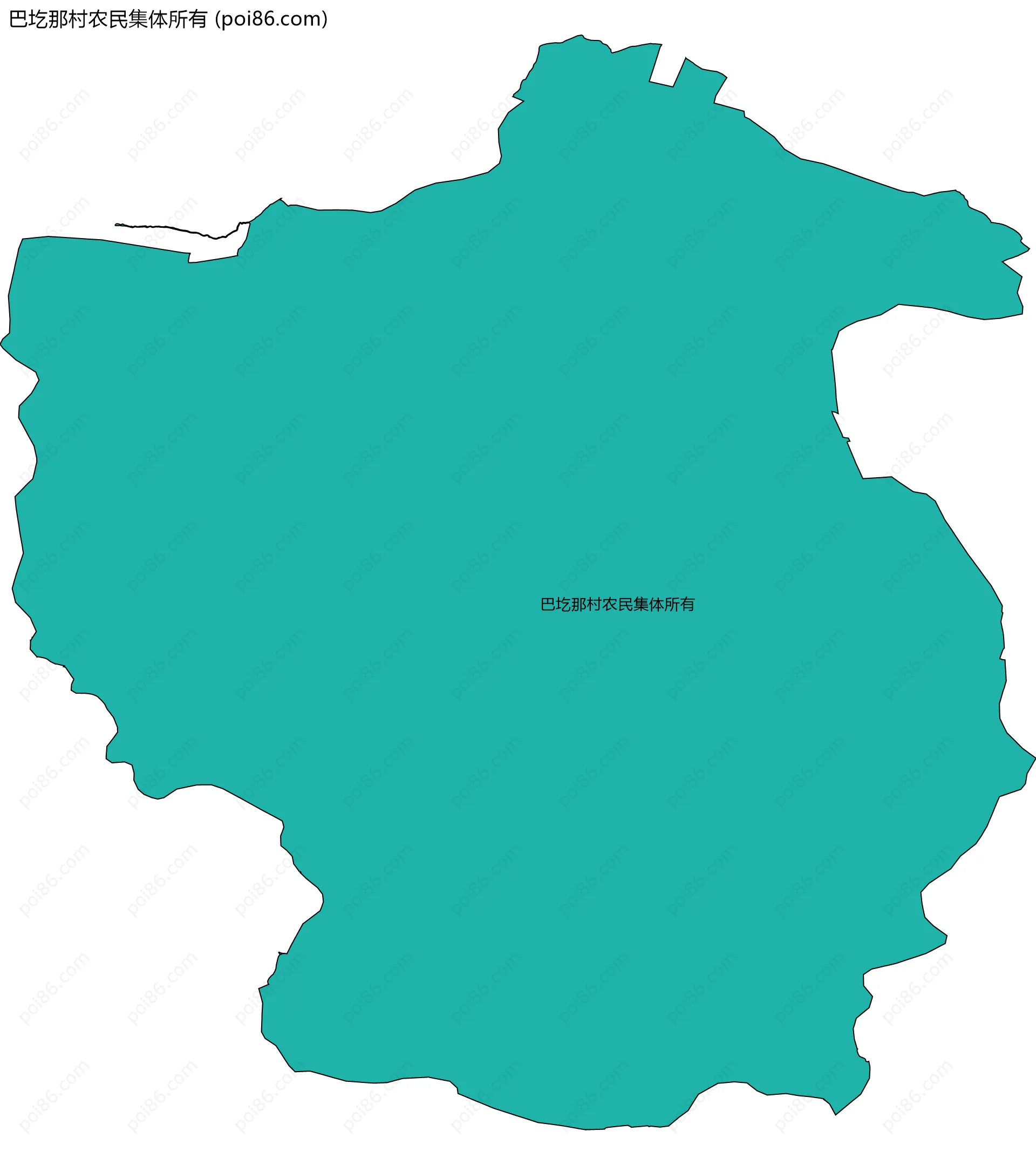 巴圪那村农民集体所有边界地图