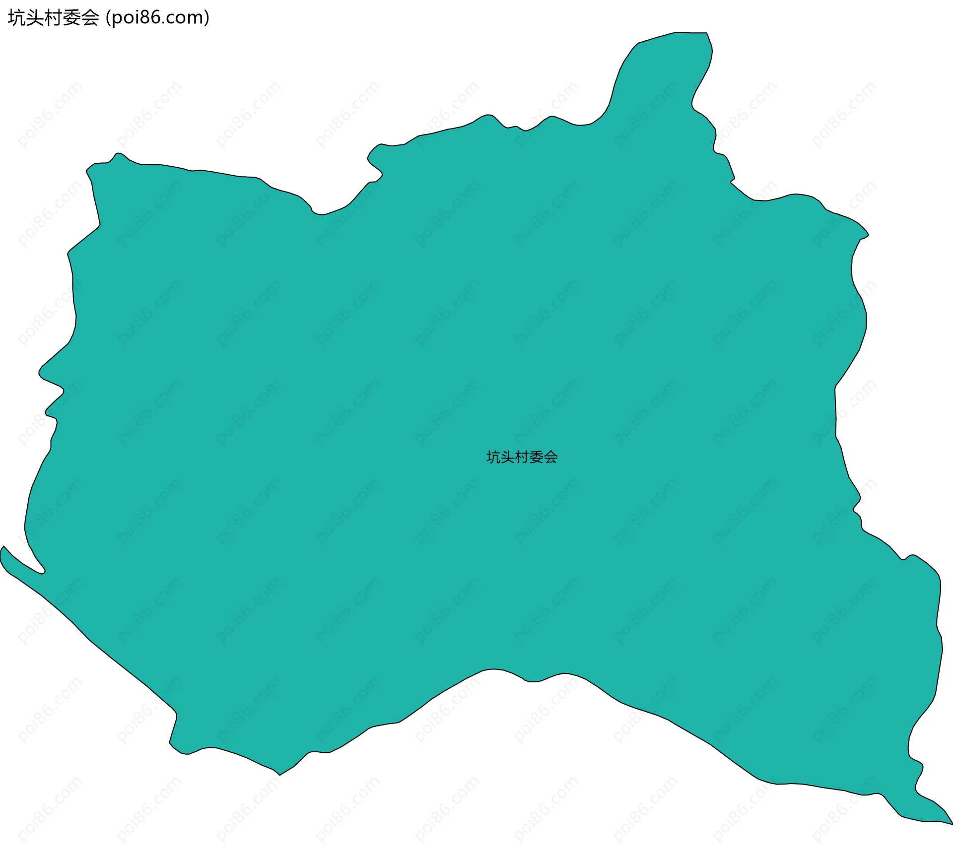 坑头村委会边界地图