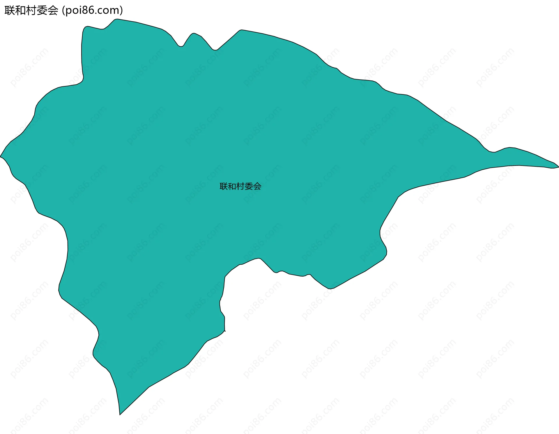 联和村委会边界地图