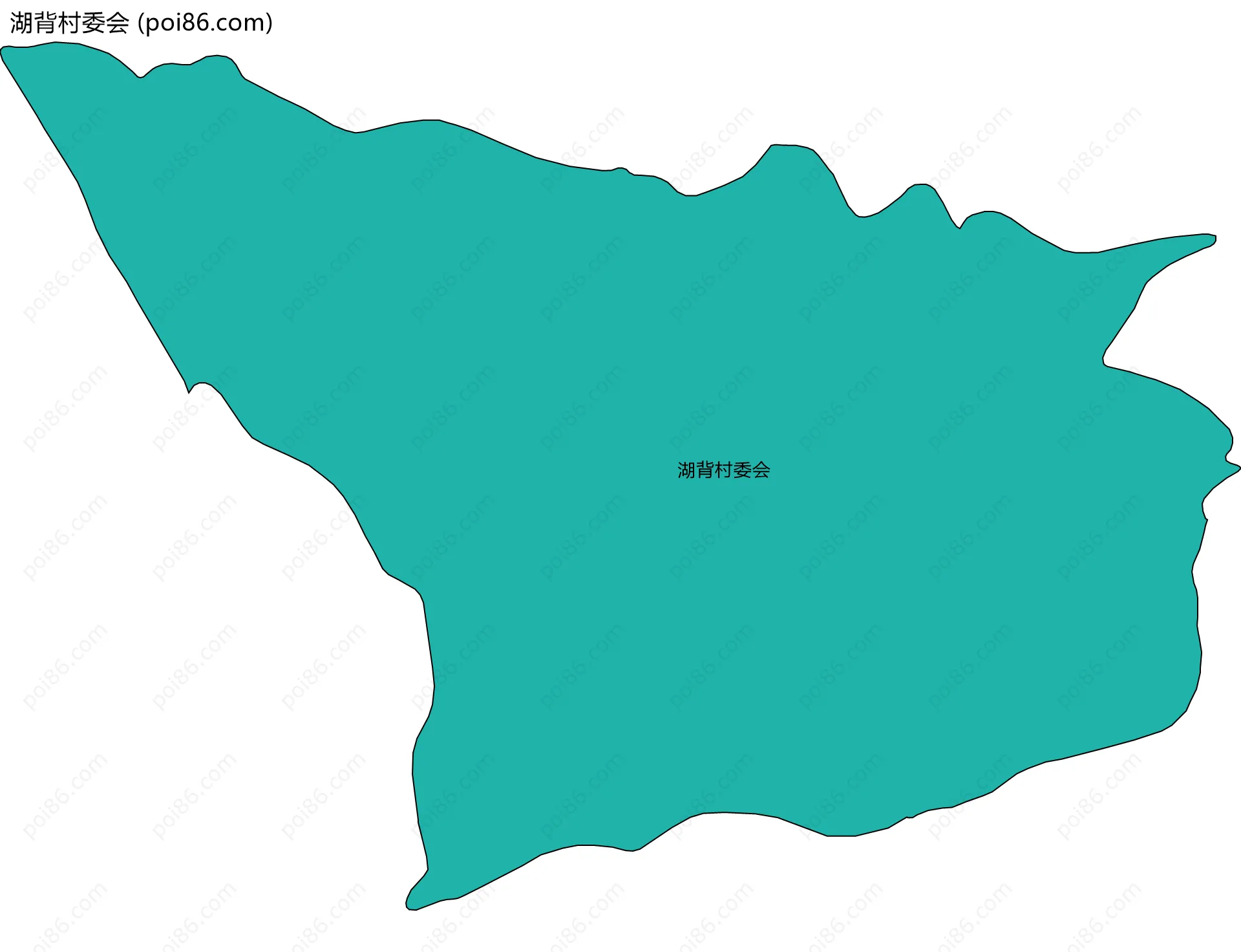 湖背村委会边界地图