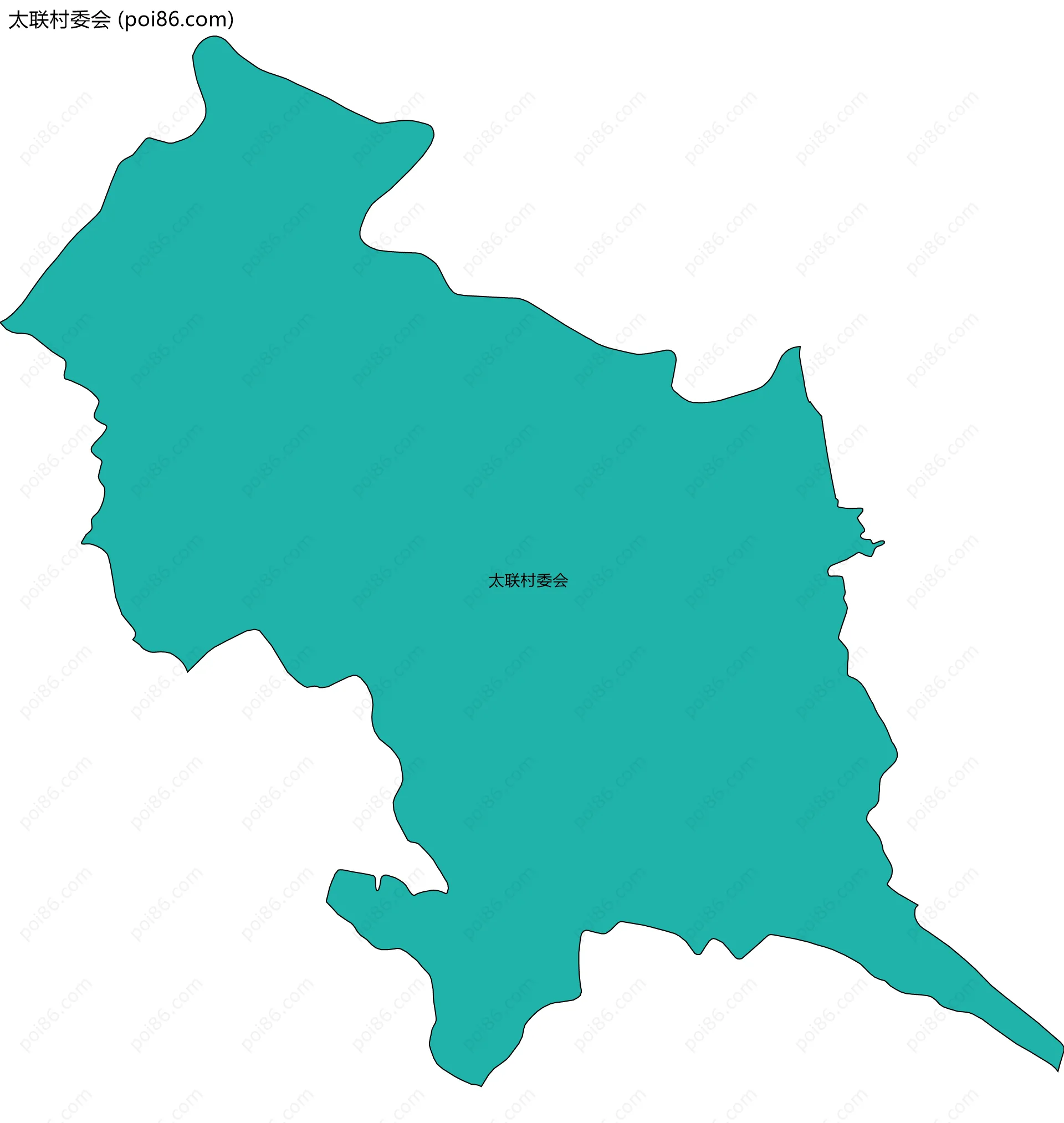 太联村委会边界地图