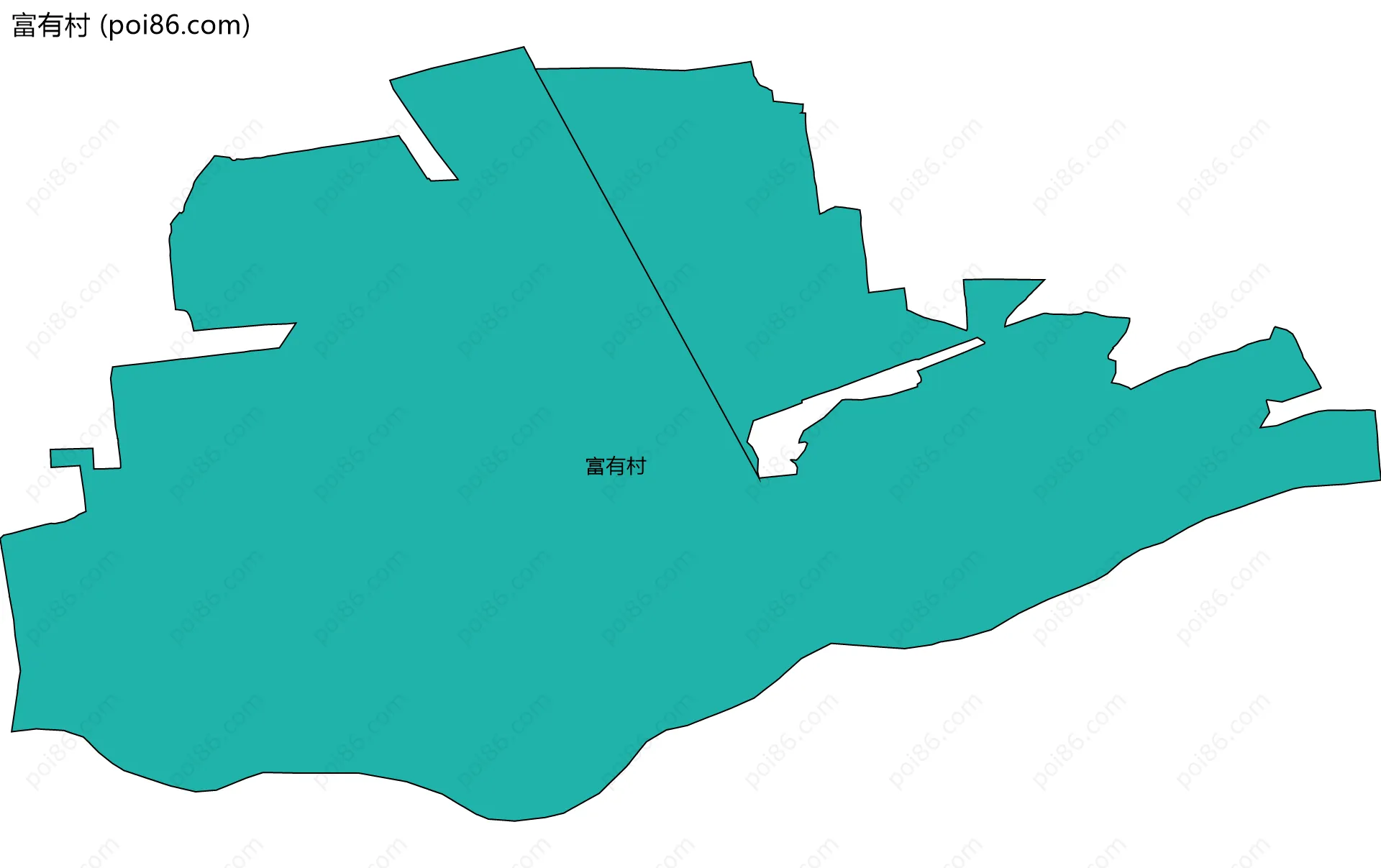 富有村边界地图