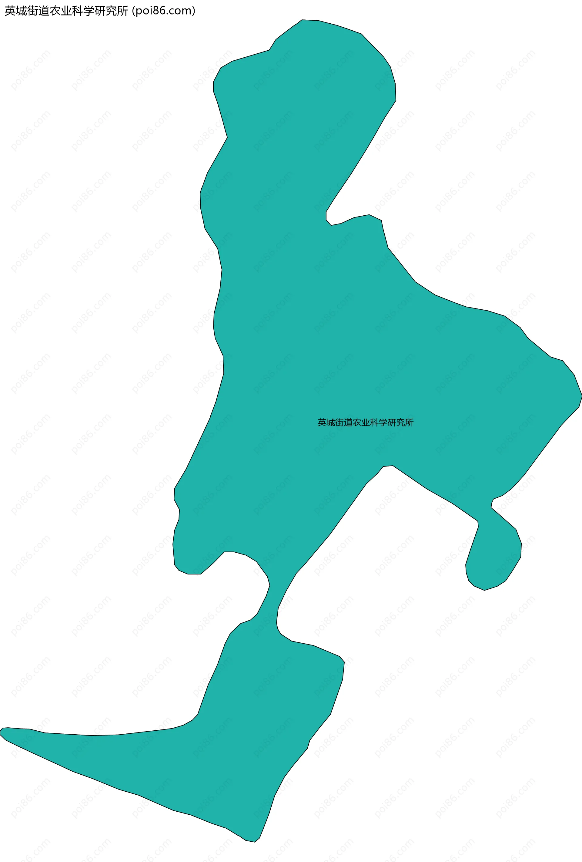 英城街道农业科学研究所边界地图