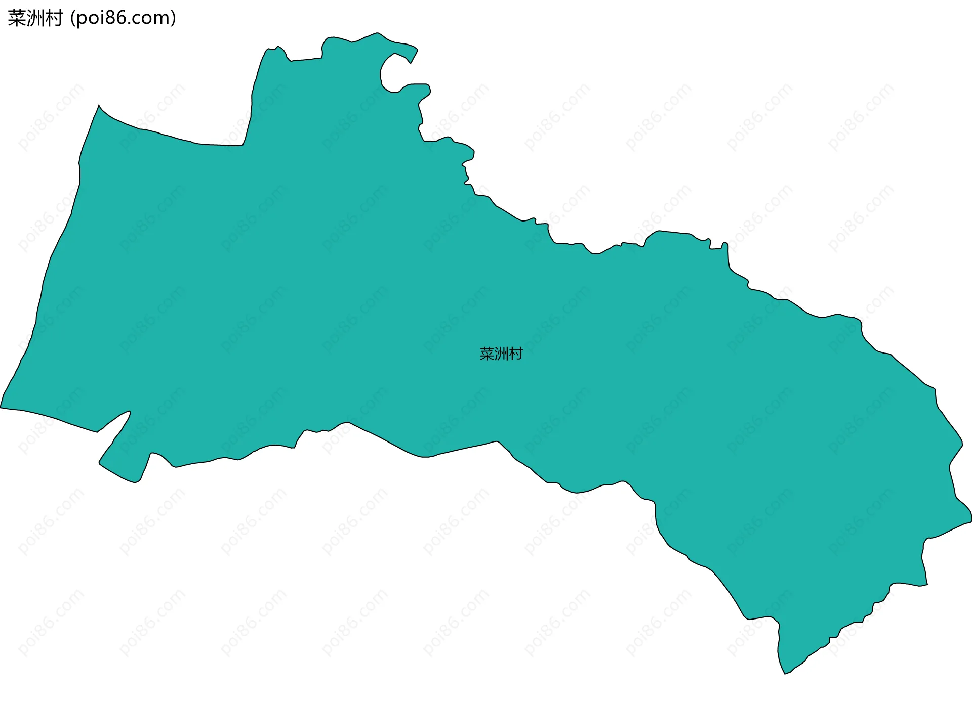 菜洲村边界地图