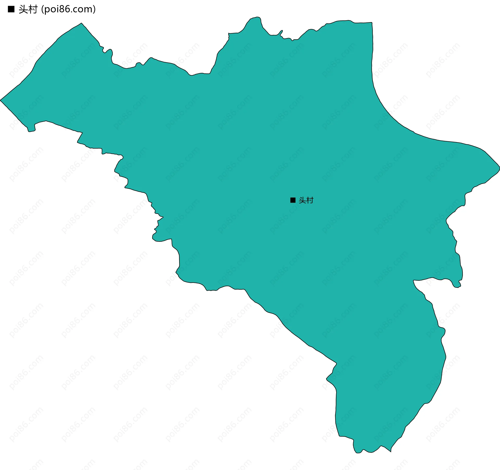 头村边界地图