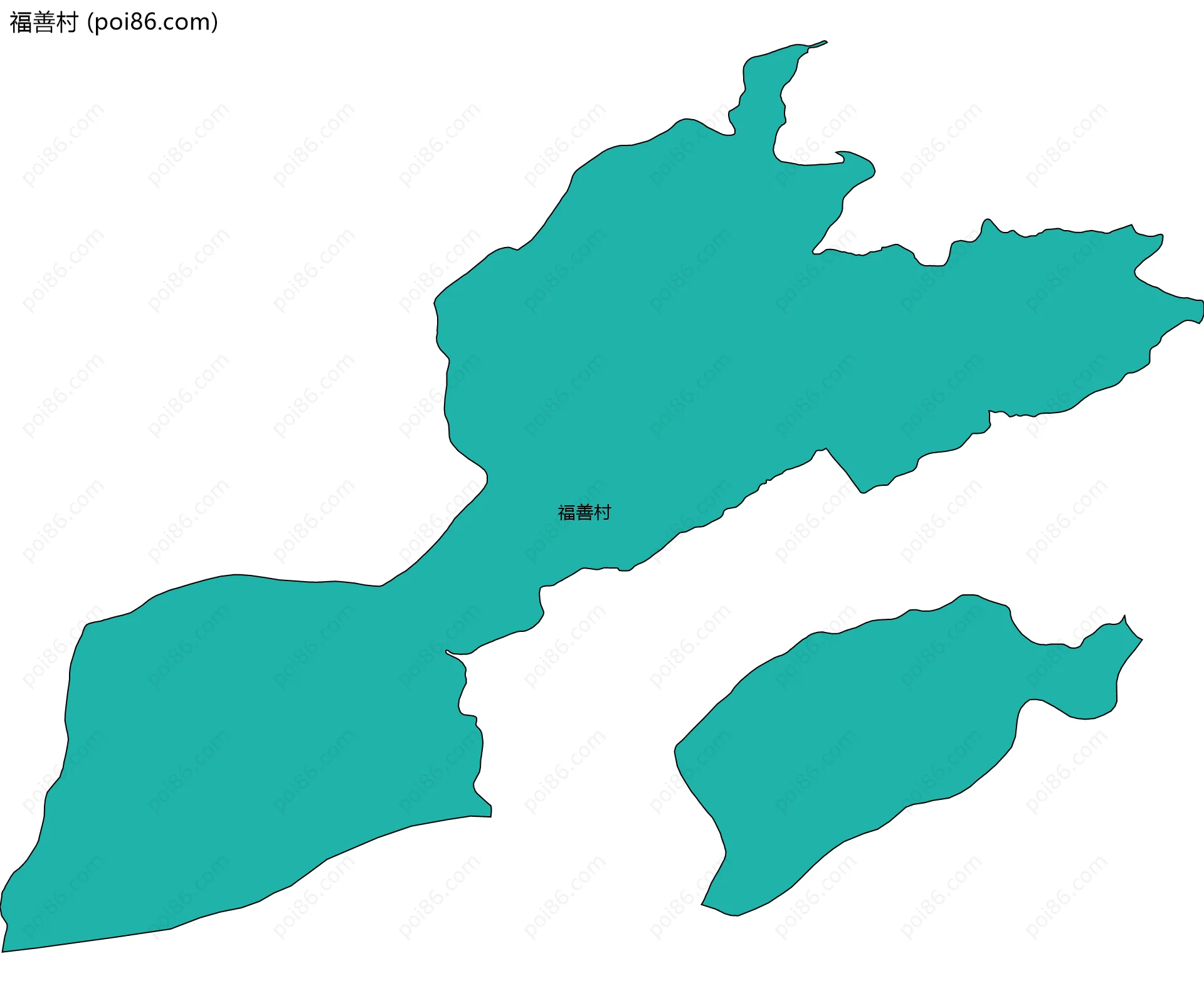 福善村边界地图