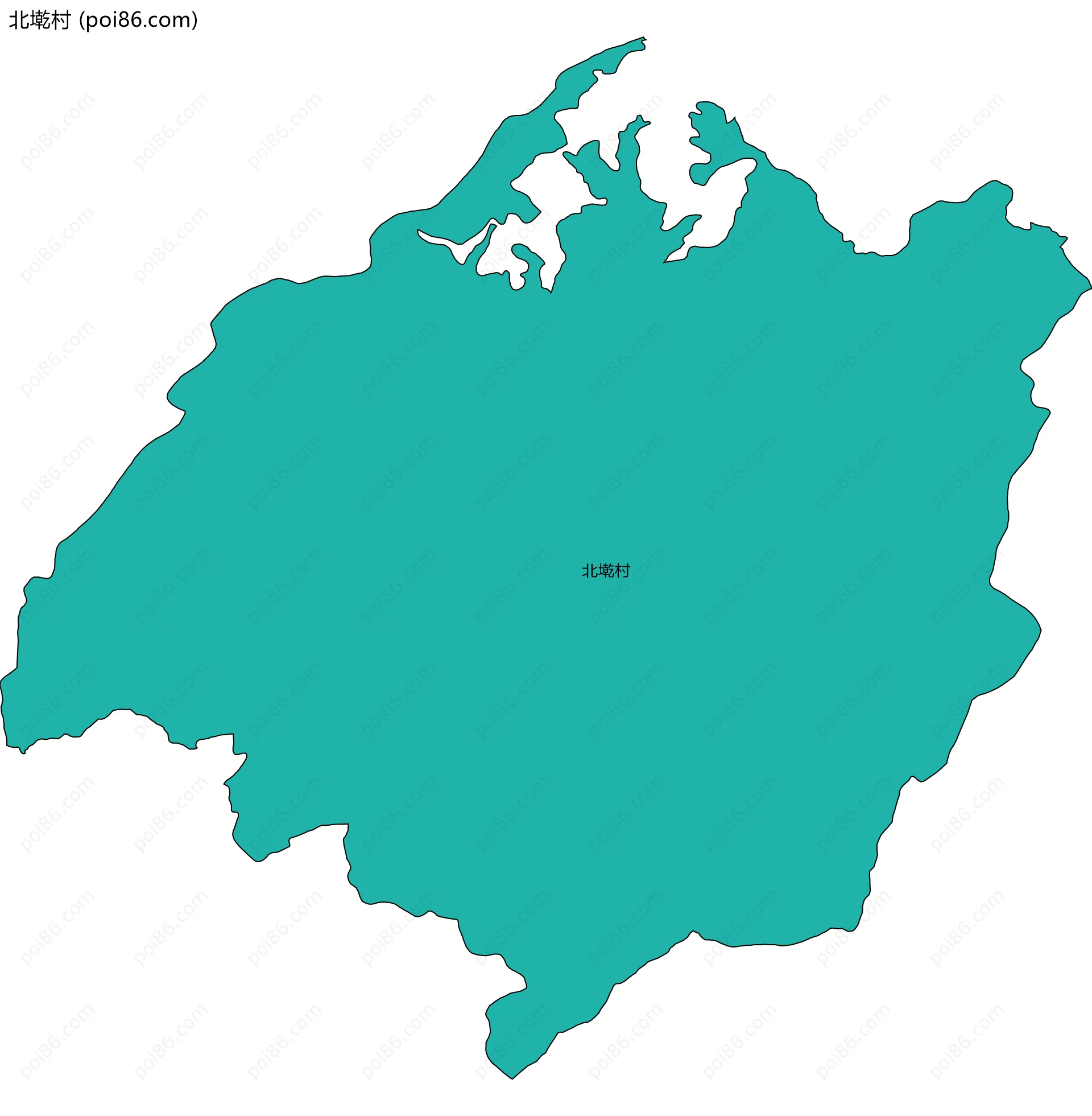 北墘村边界地图