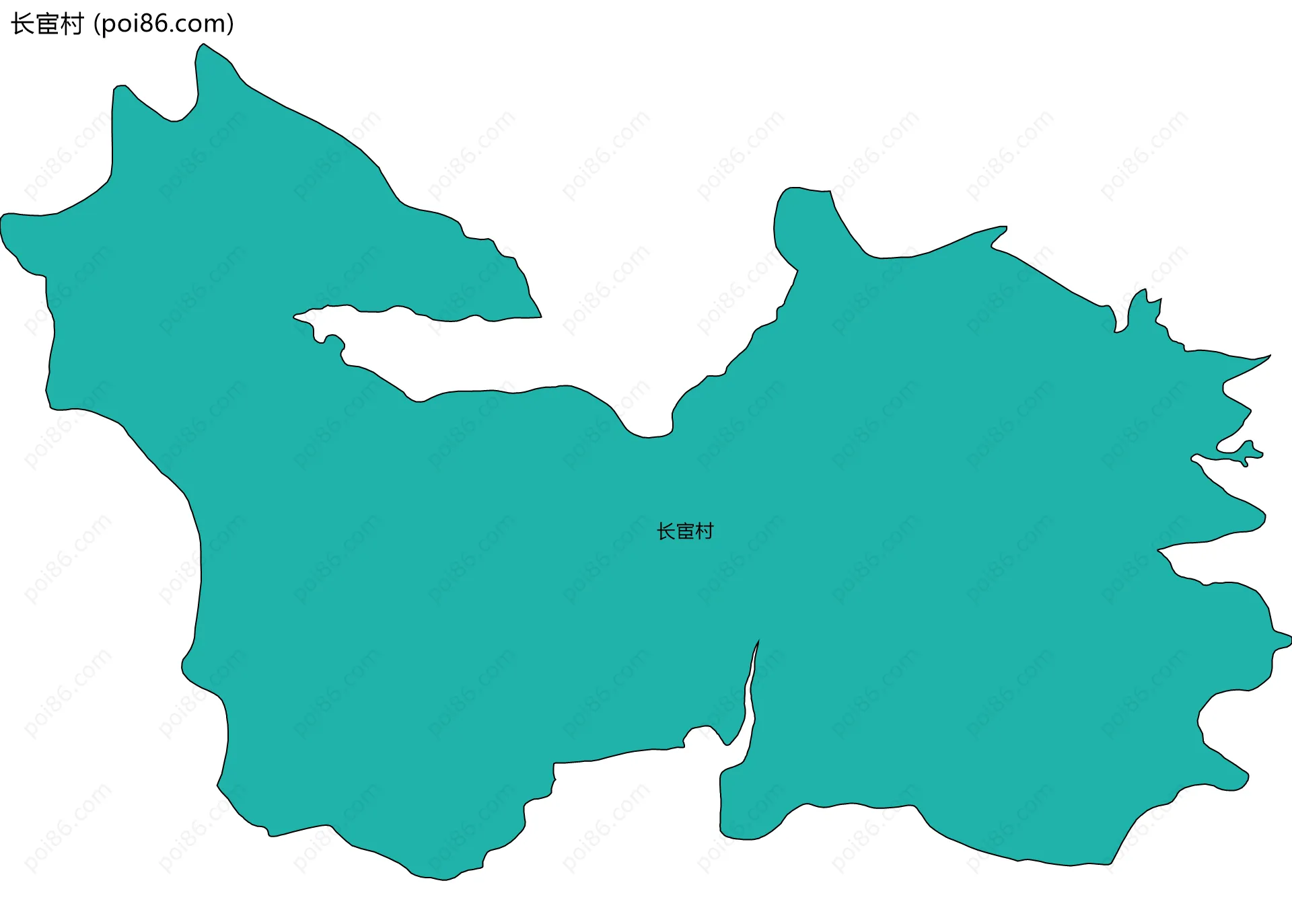 长宦村边界地图