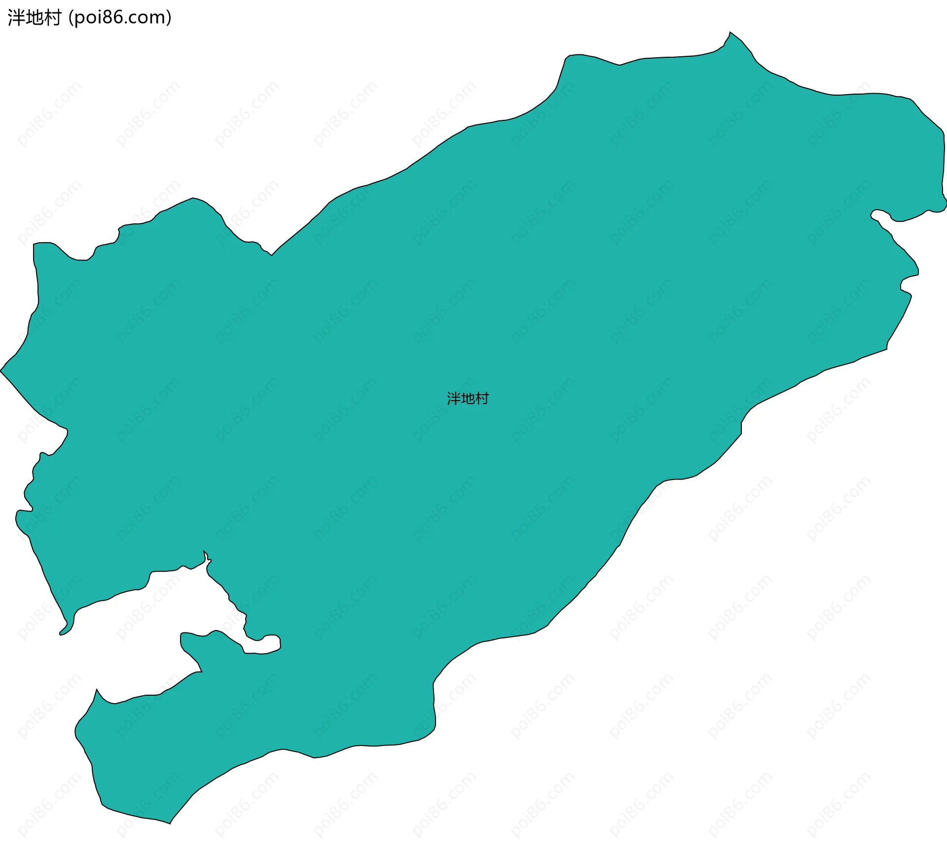 泮地村边界地图