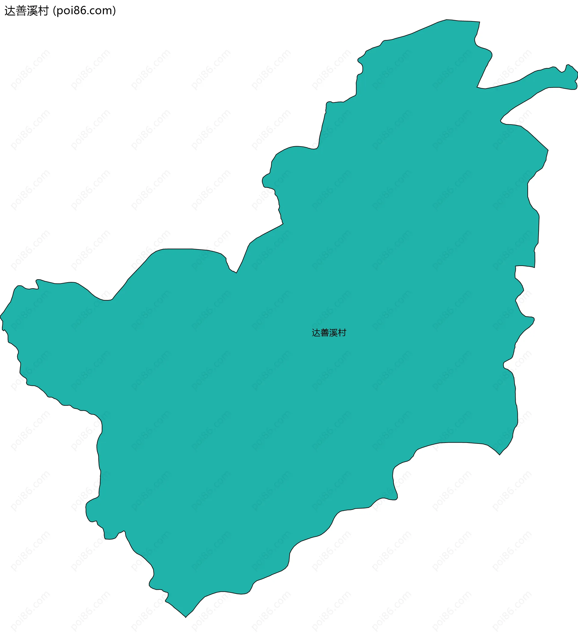 达善溪村边界地图