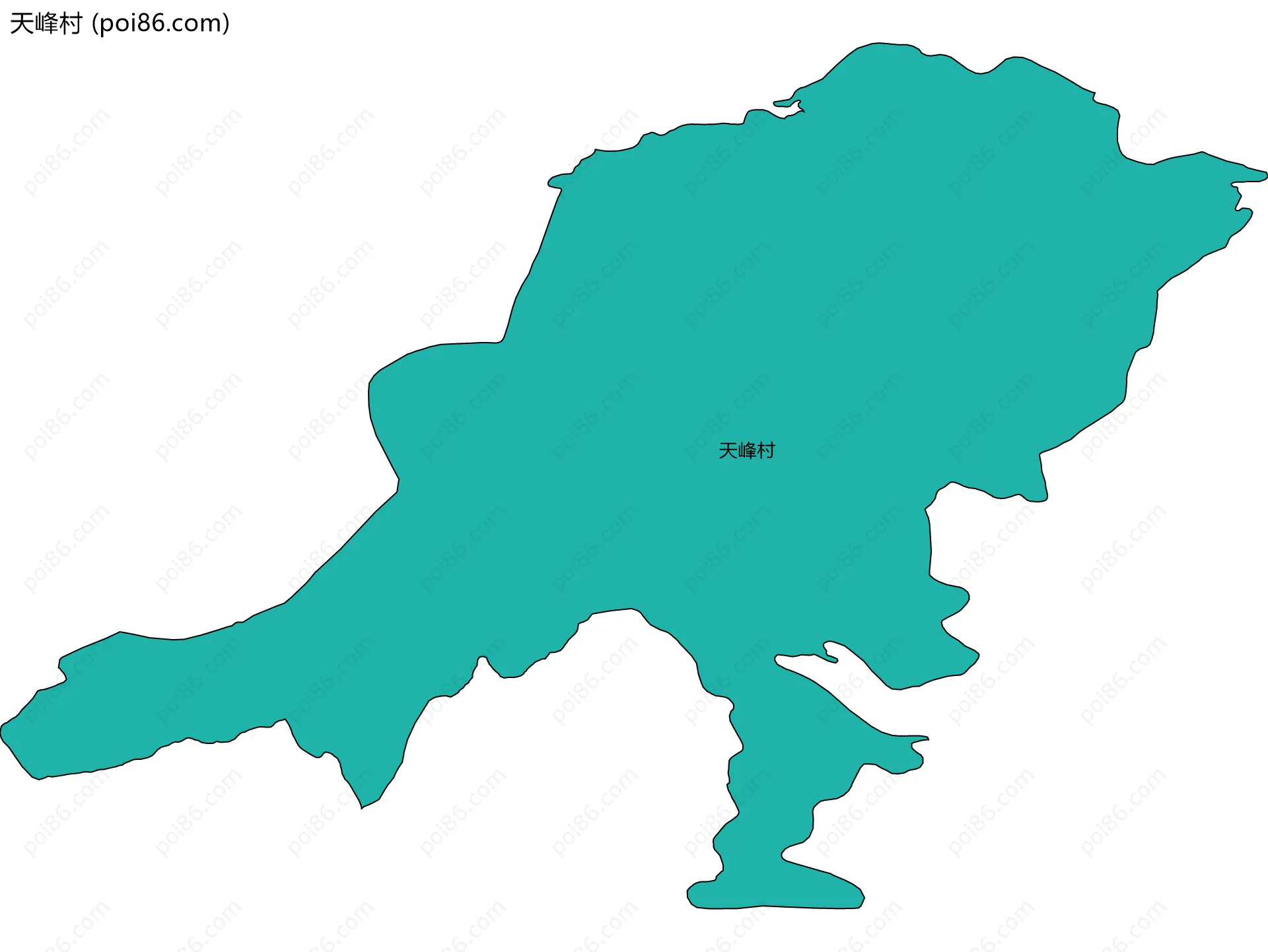 天峰村边界地图