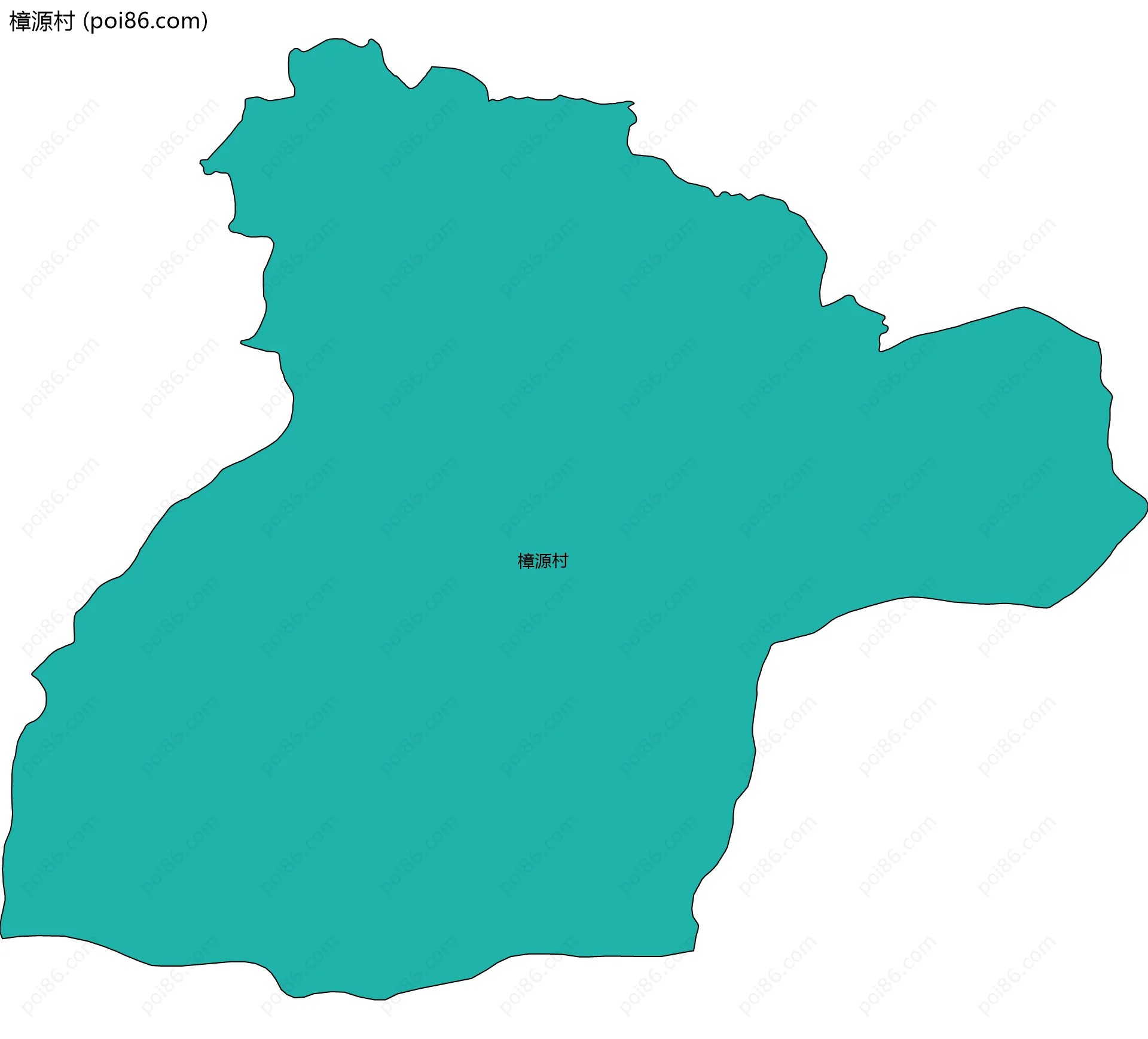 樟源村边界地图