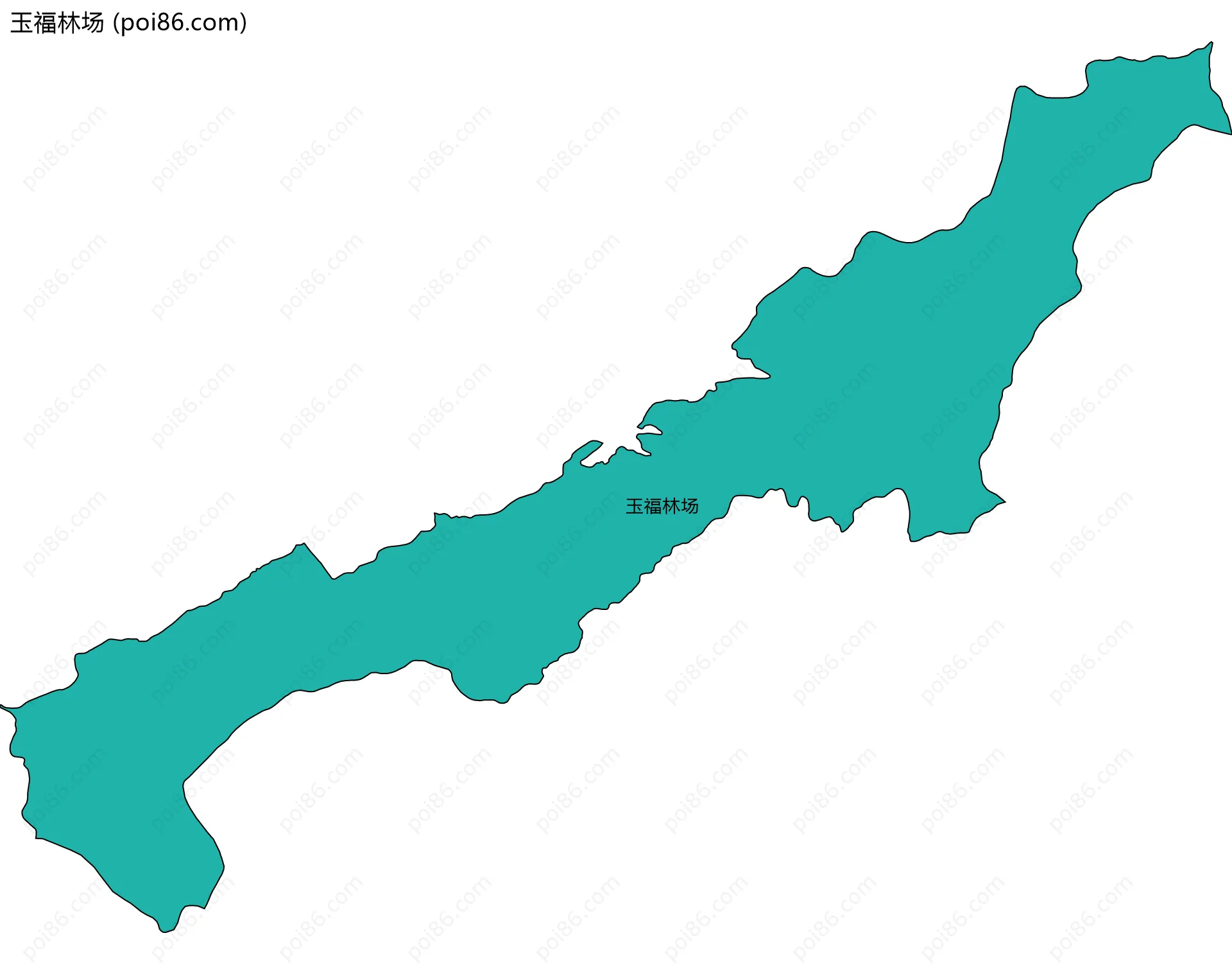 玉福林场边界地图