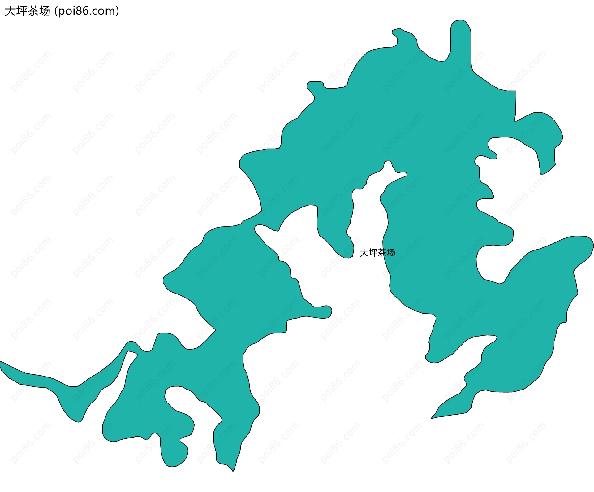 大坪茶场边界地图