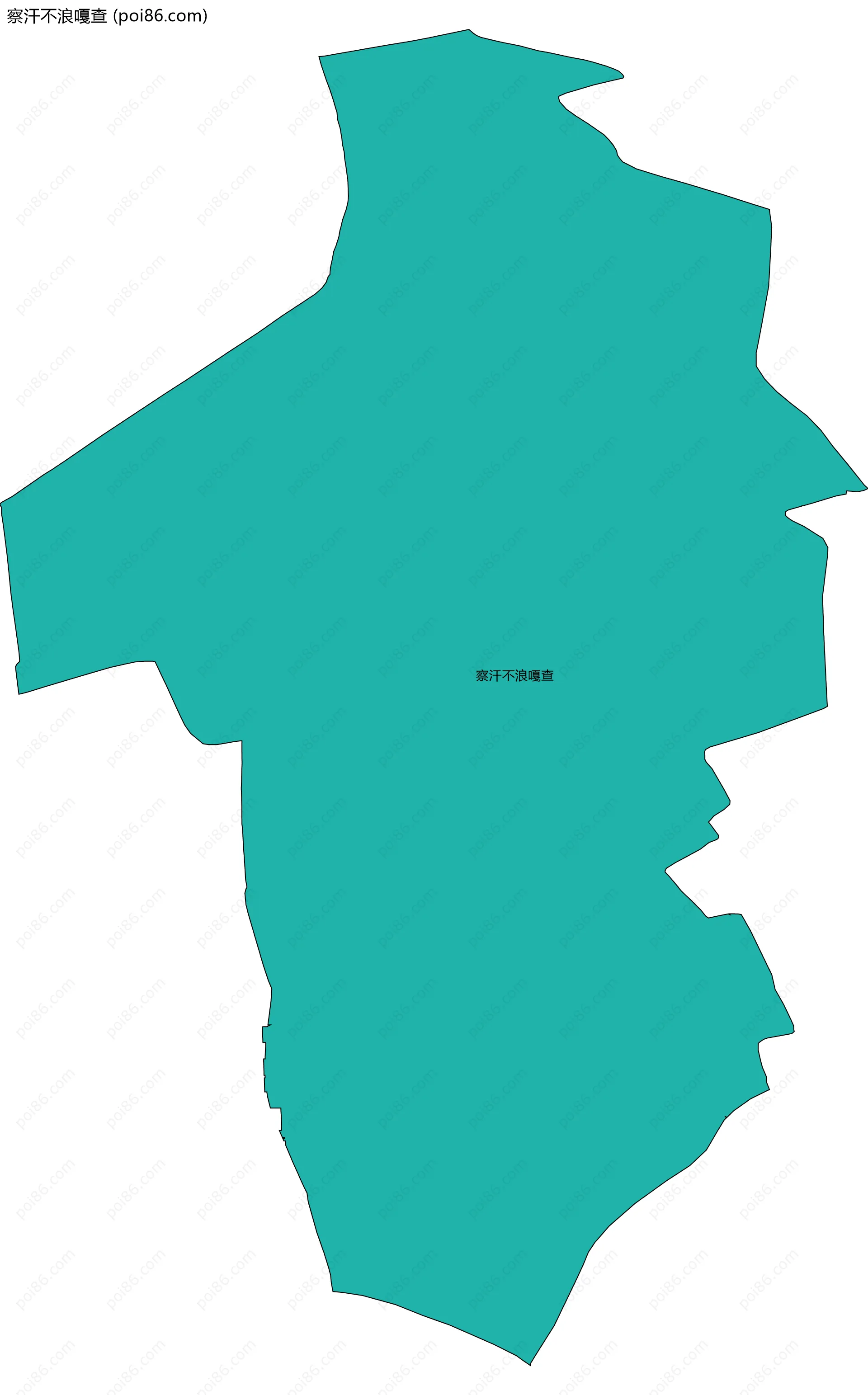 察汗不浪嘎查边界地图