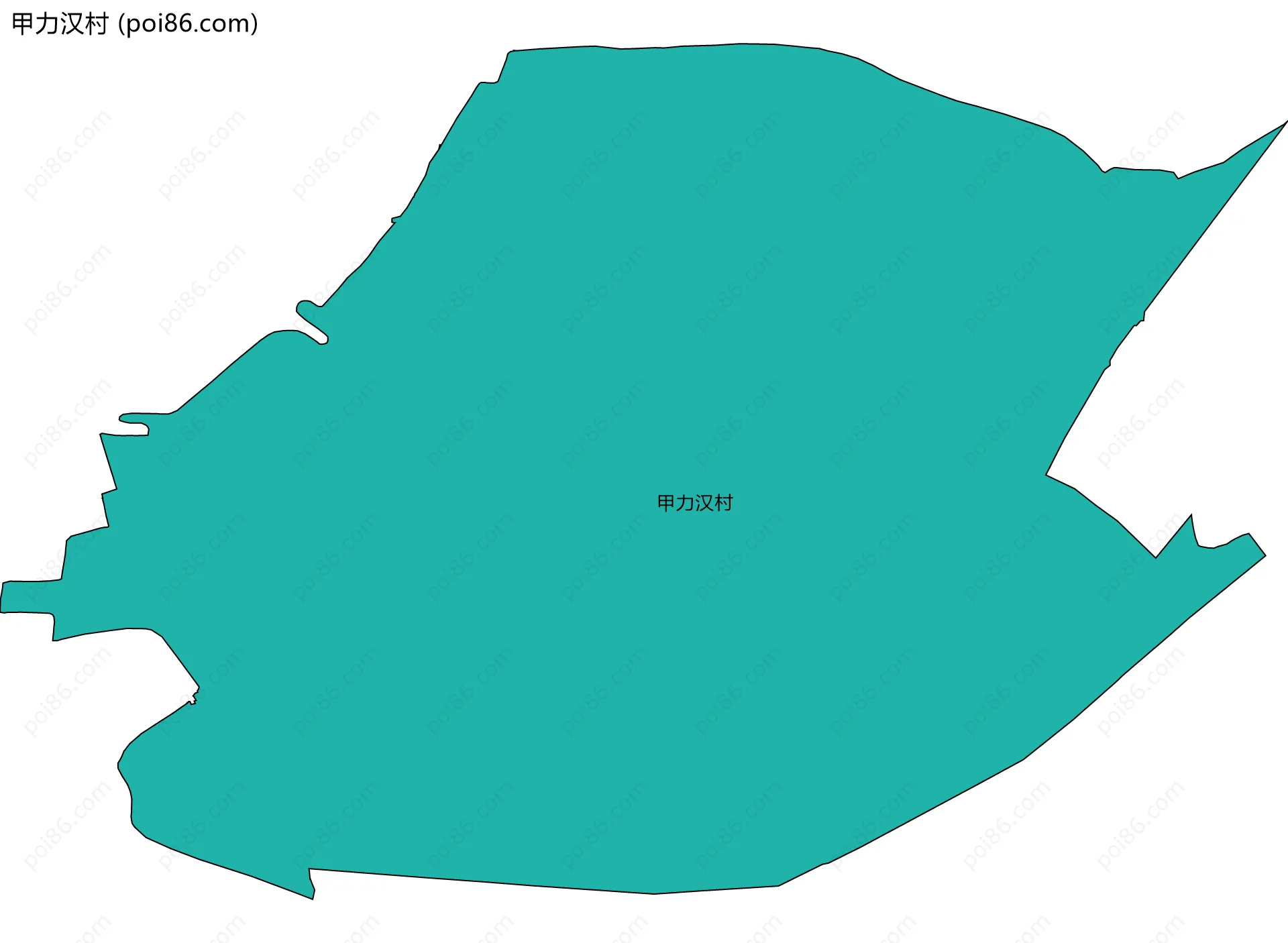 甲力汉村边界地图