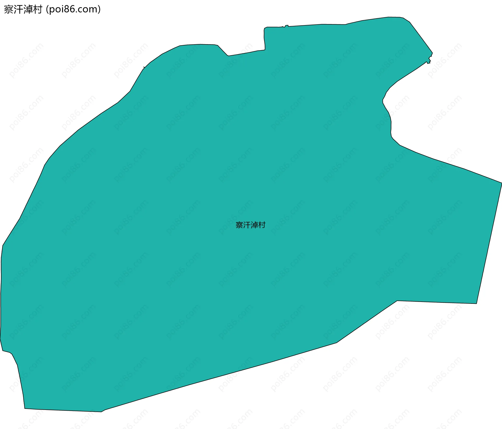 察汗淖村边界地图