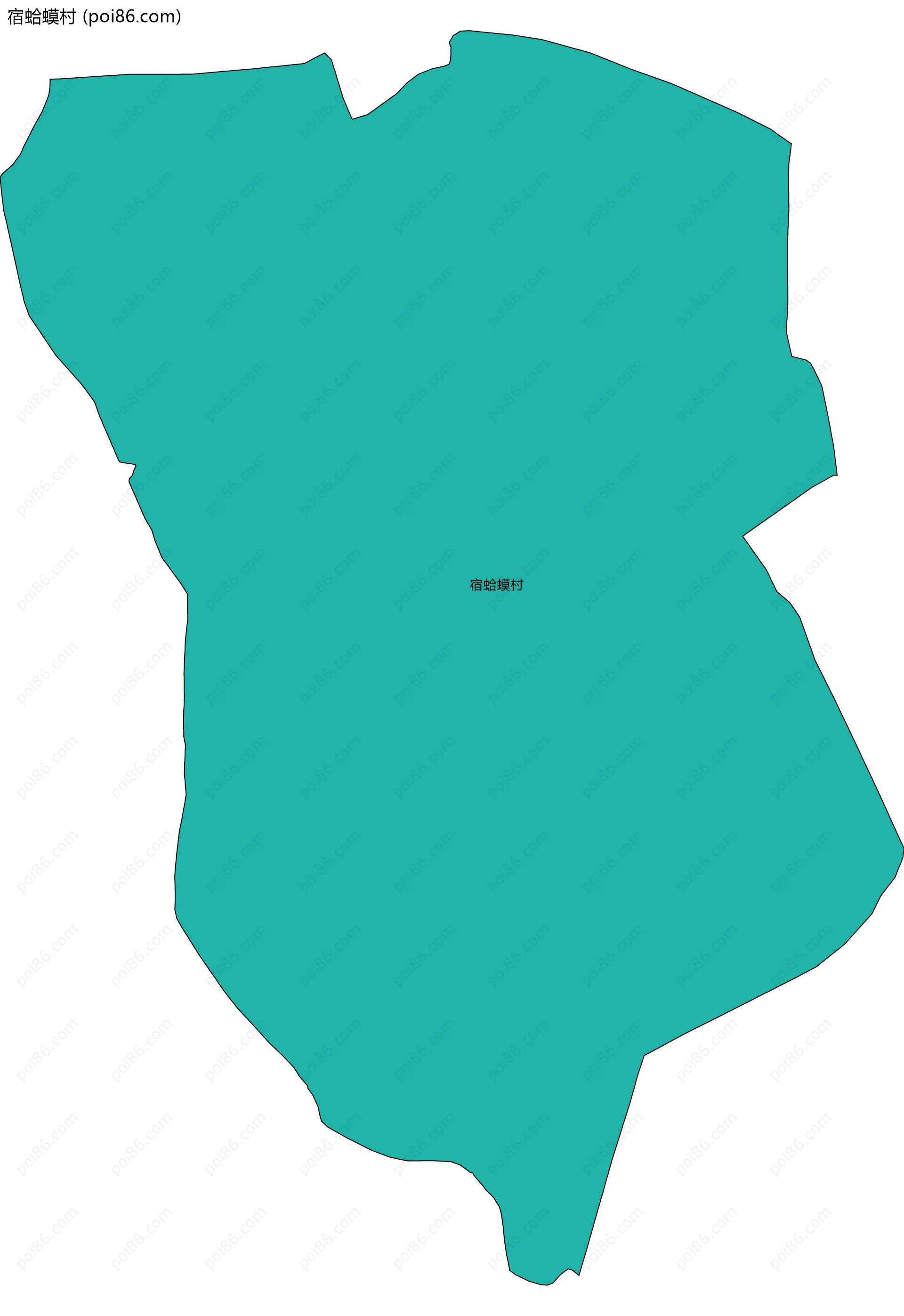 宿蛤蟆村边界地图