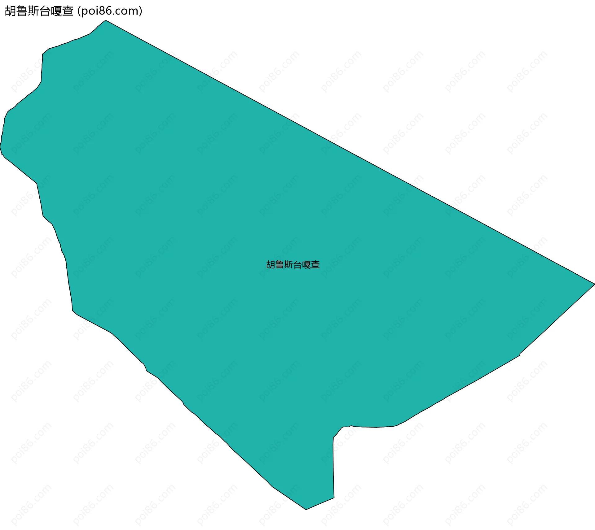 胡鲁斯台嘎查边界地图