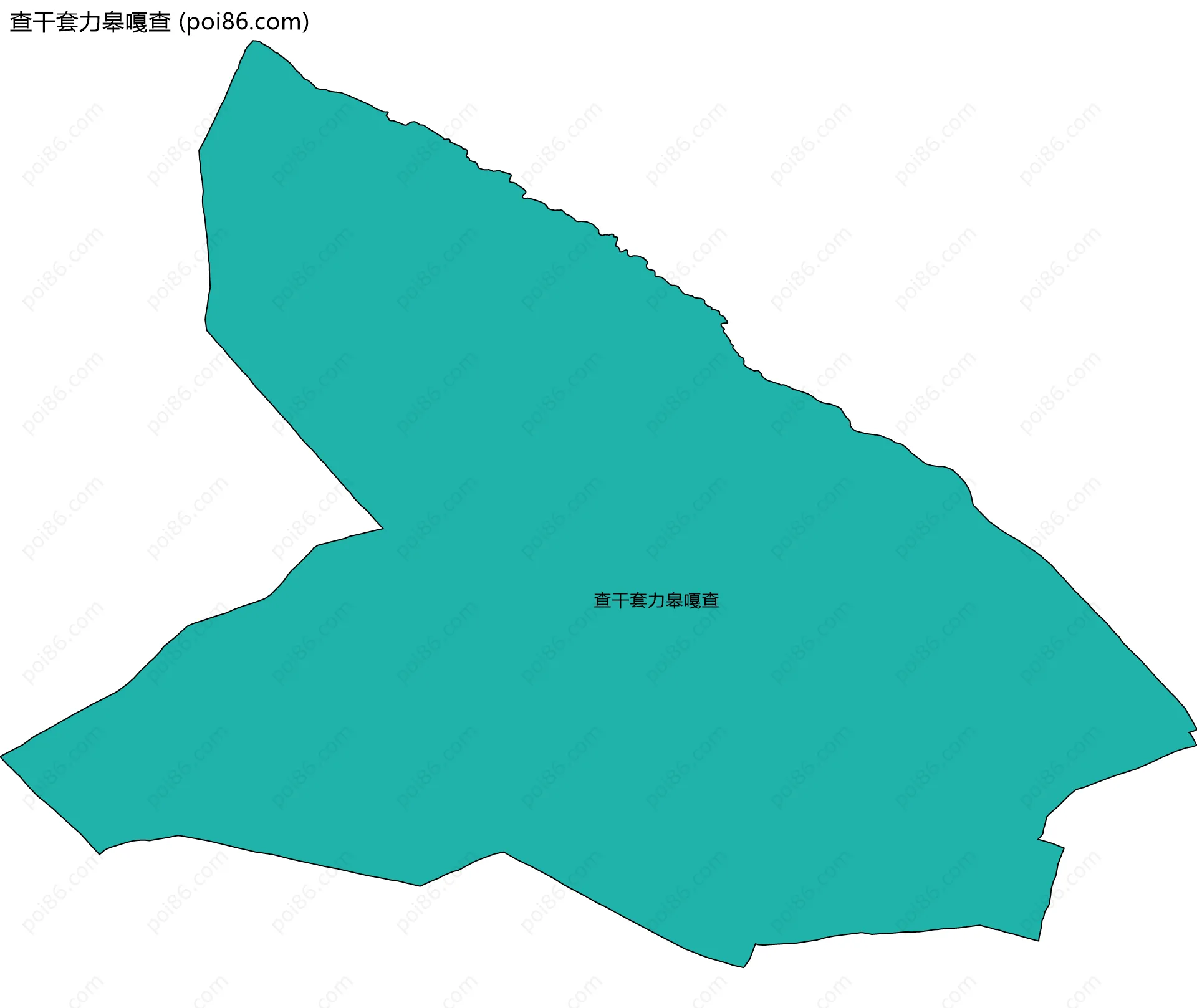 查干套力皋嘎查边界地图