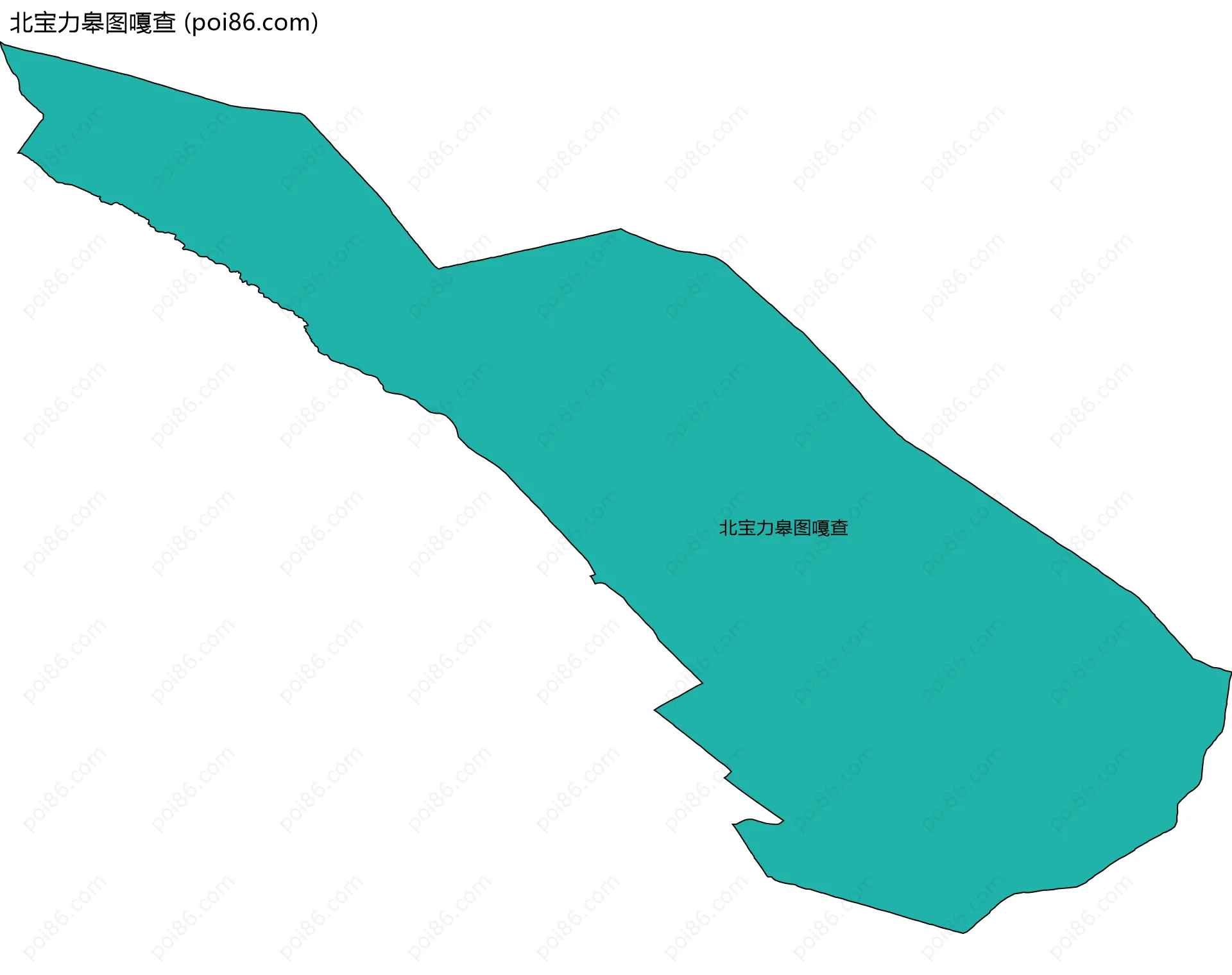 北宝力皋图嘎查边界地图
