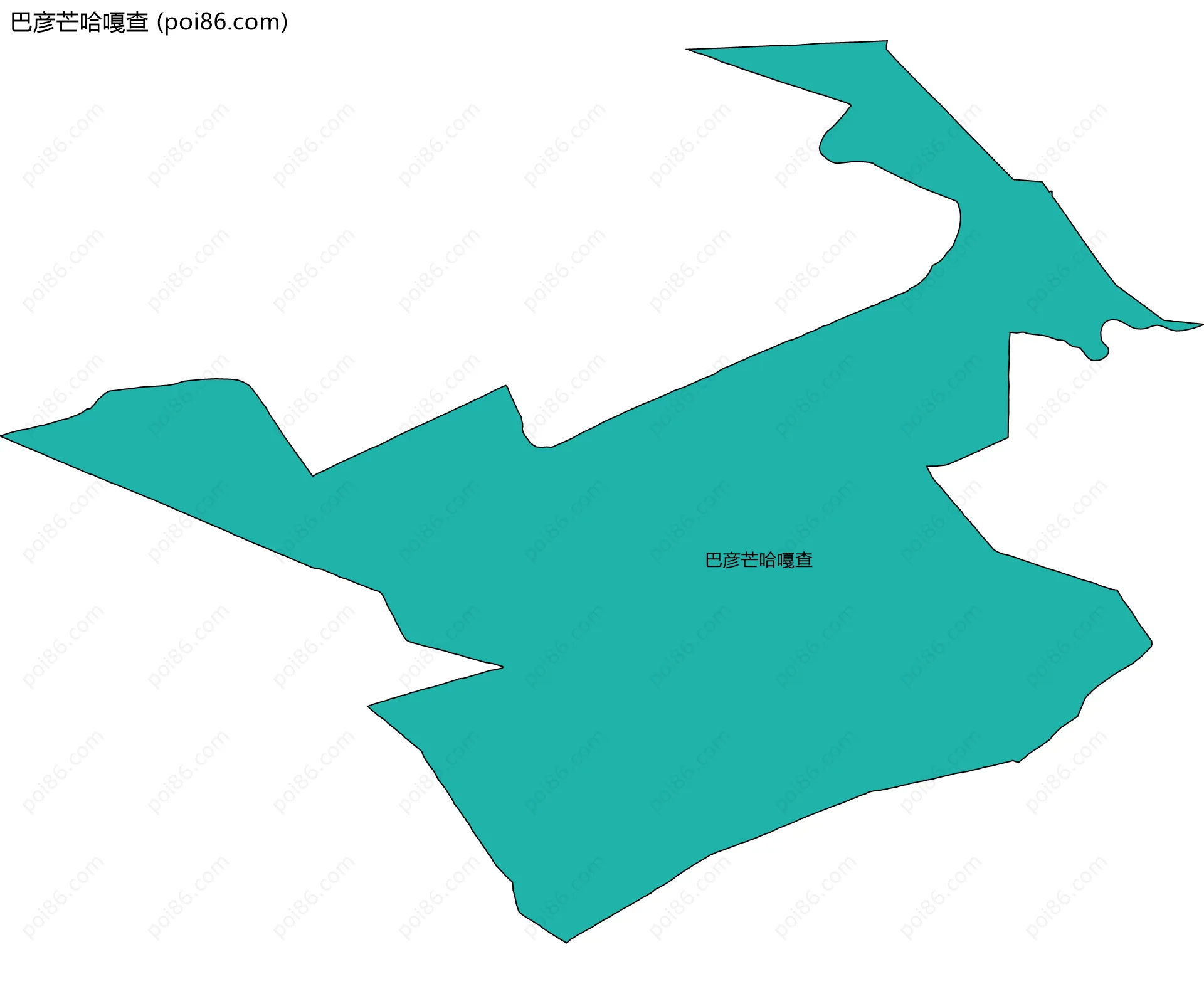 巴彦芒哈嘎查边界地图