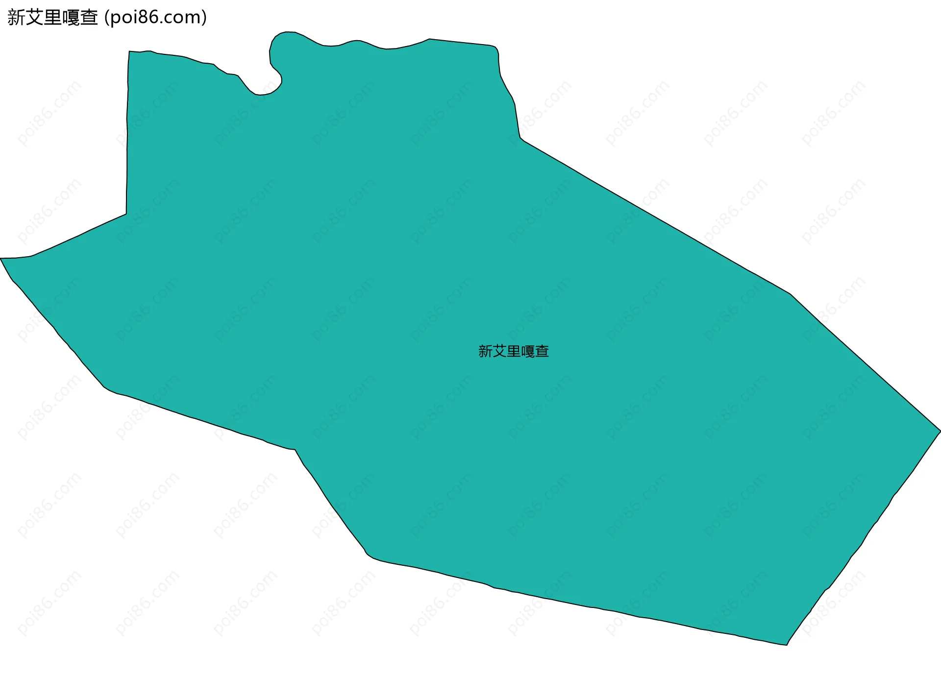 新艾里嘎查边界地图