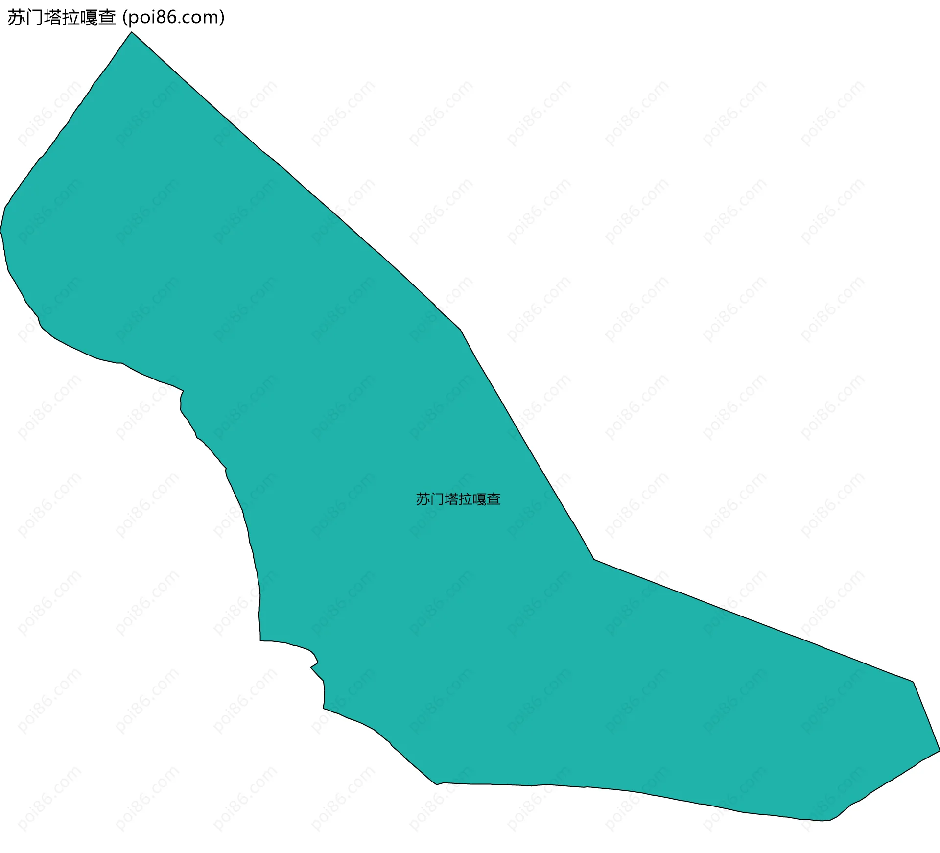 苏门塔拉嘎查边界地图