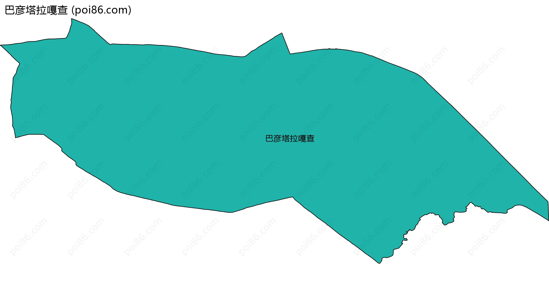 巴彦塔拉嘎查边界地图