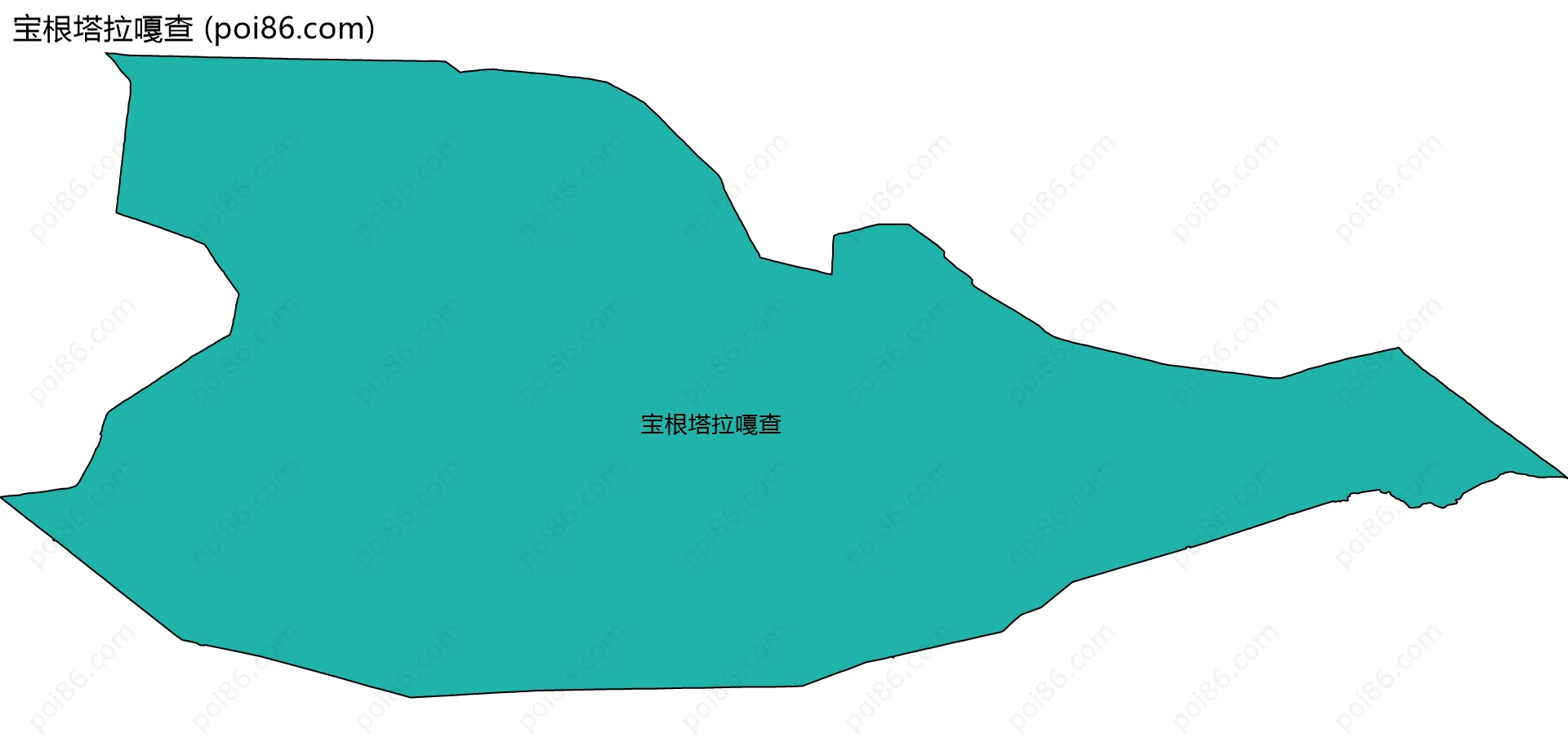 宝根塔拉嘎查边界地图