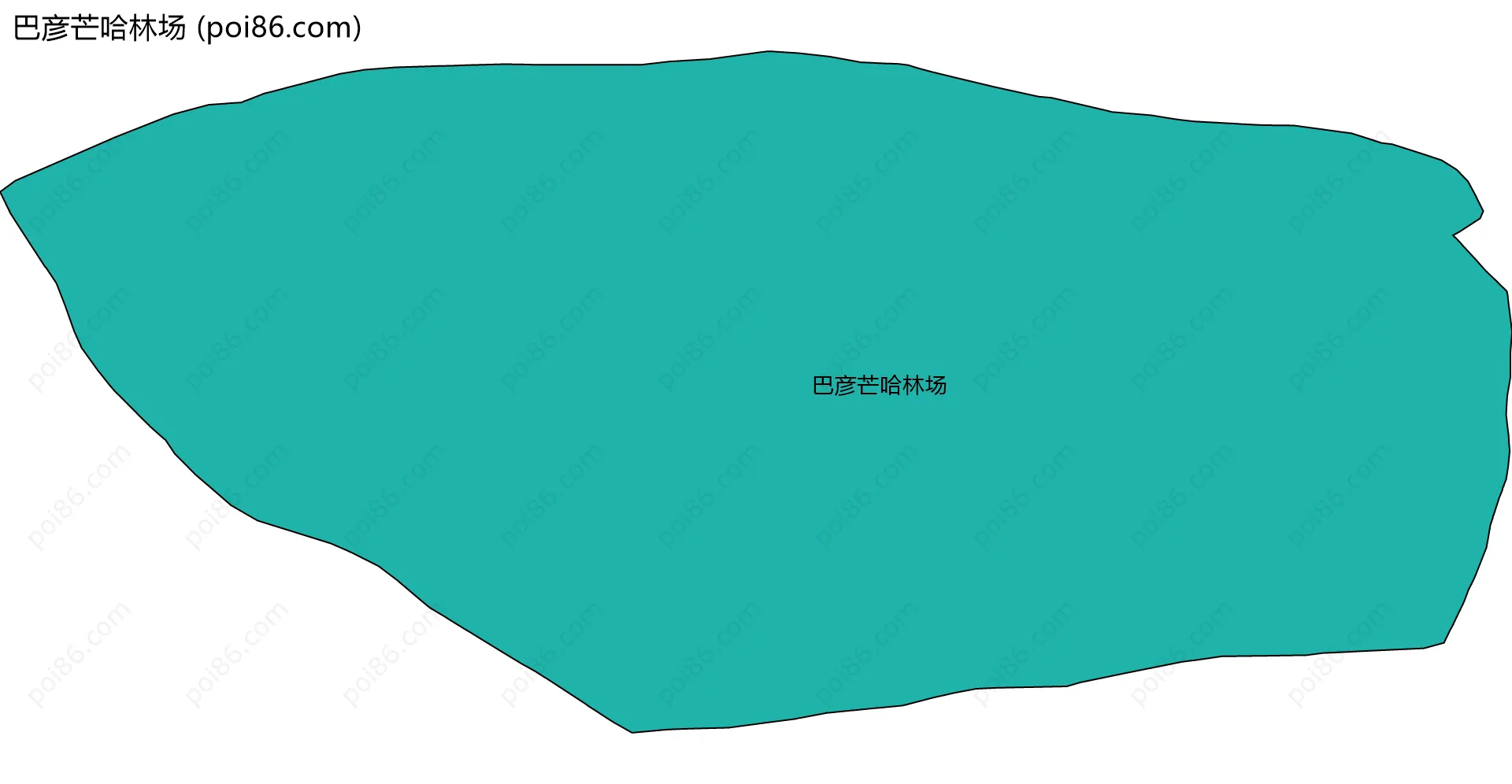 巴彦芒哈林场边界地图