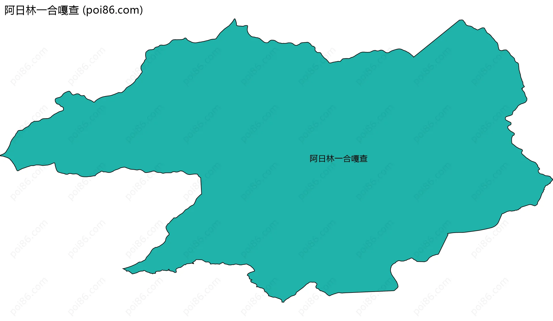 阿日林一合嘎查边界地图