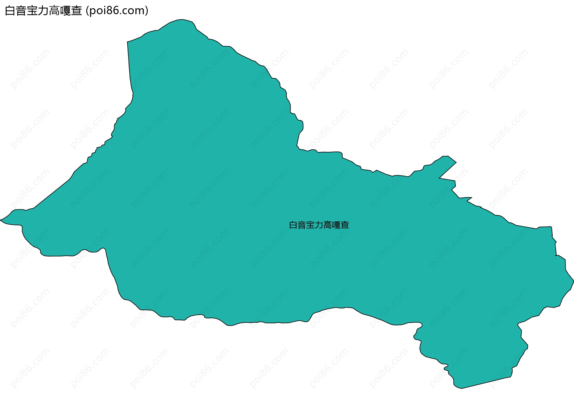 白音宝力高嘎查边界地图