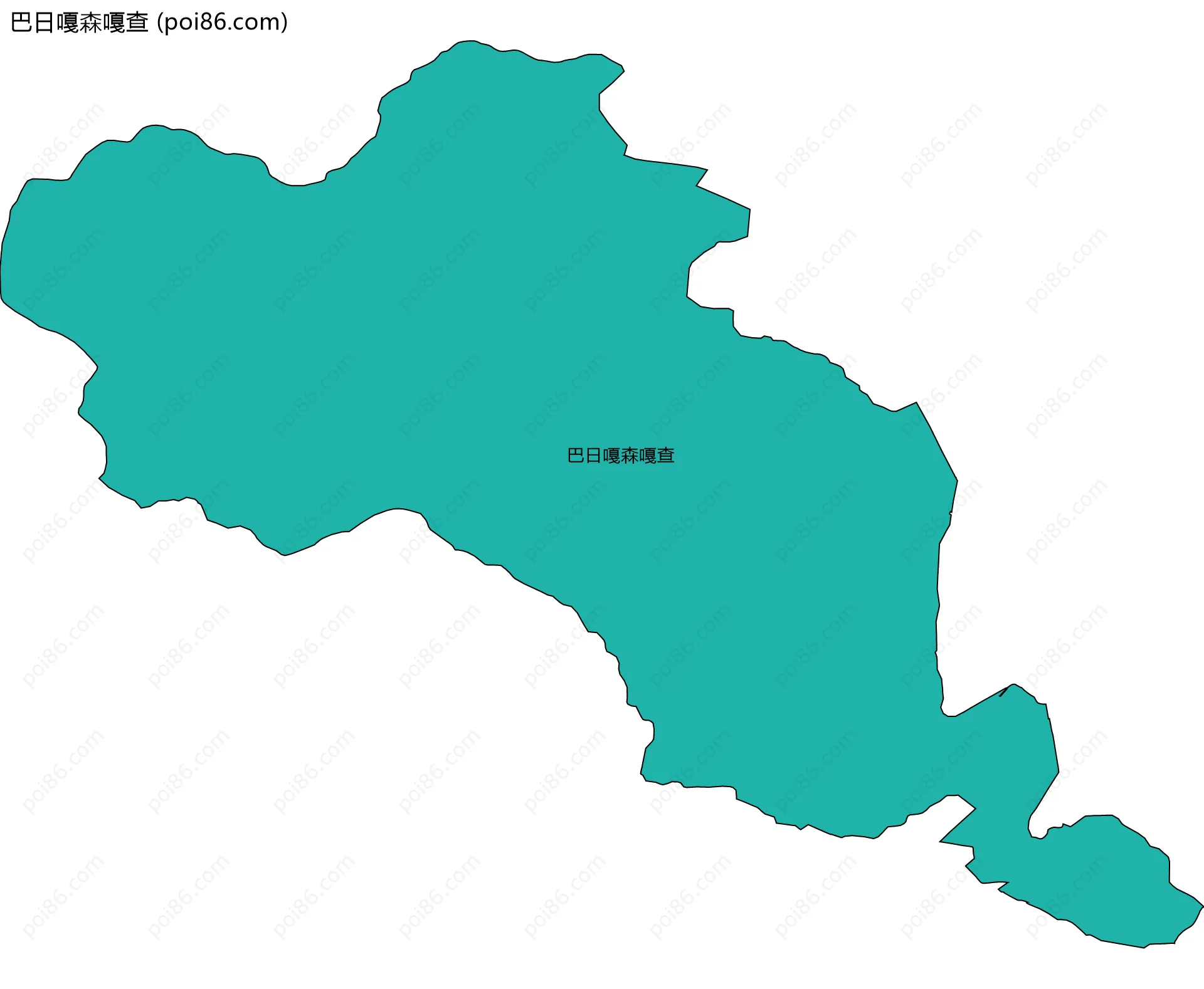 巴日嘎森嘎查边界地图