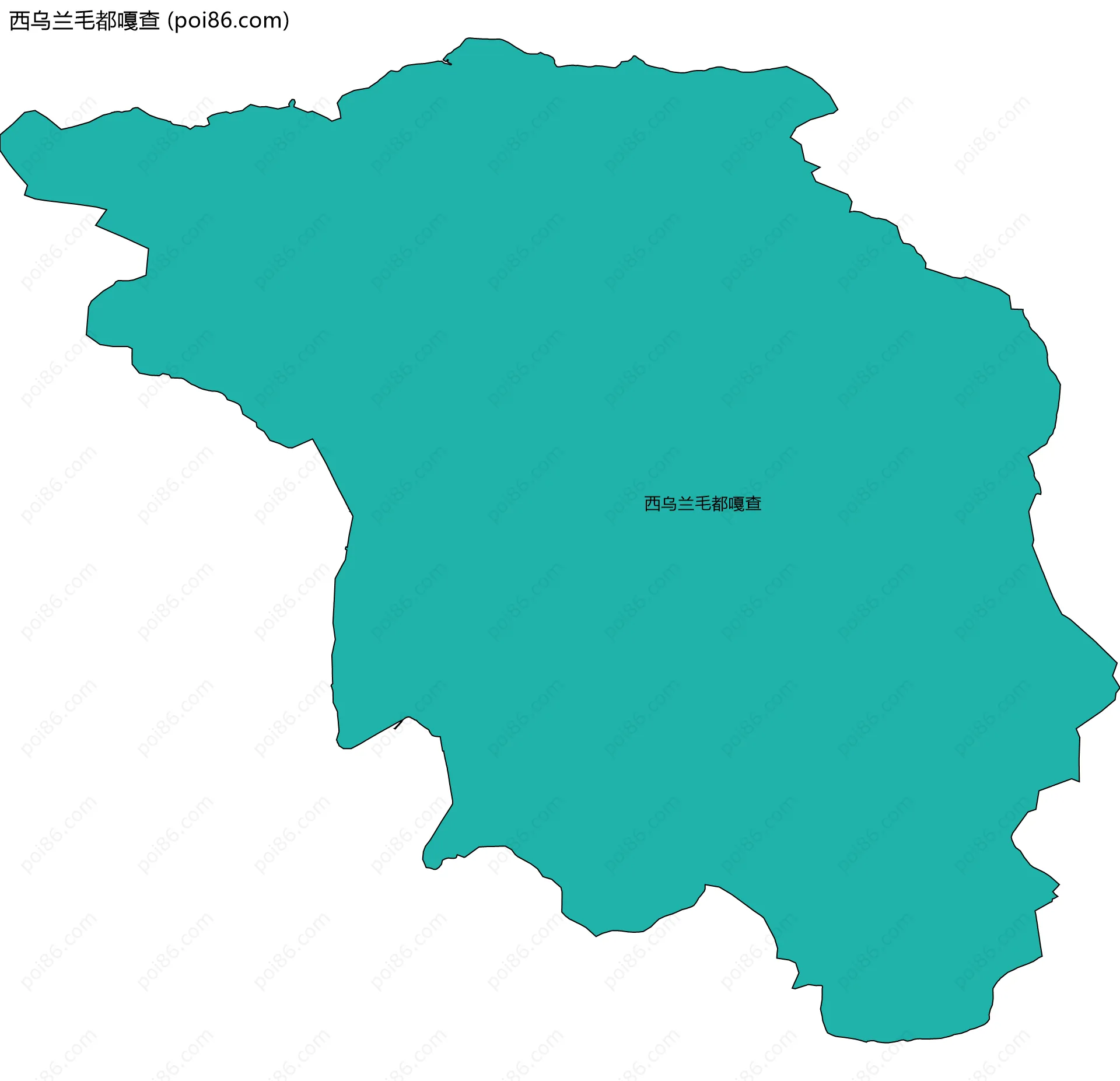 西乌兰毛都嘎查边界地图