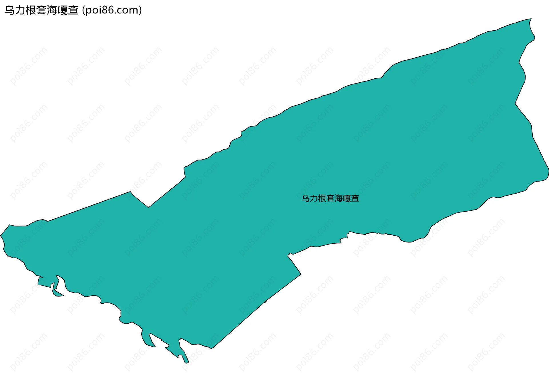乌力根套海嘎查边界地图