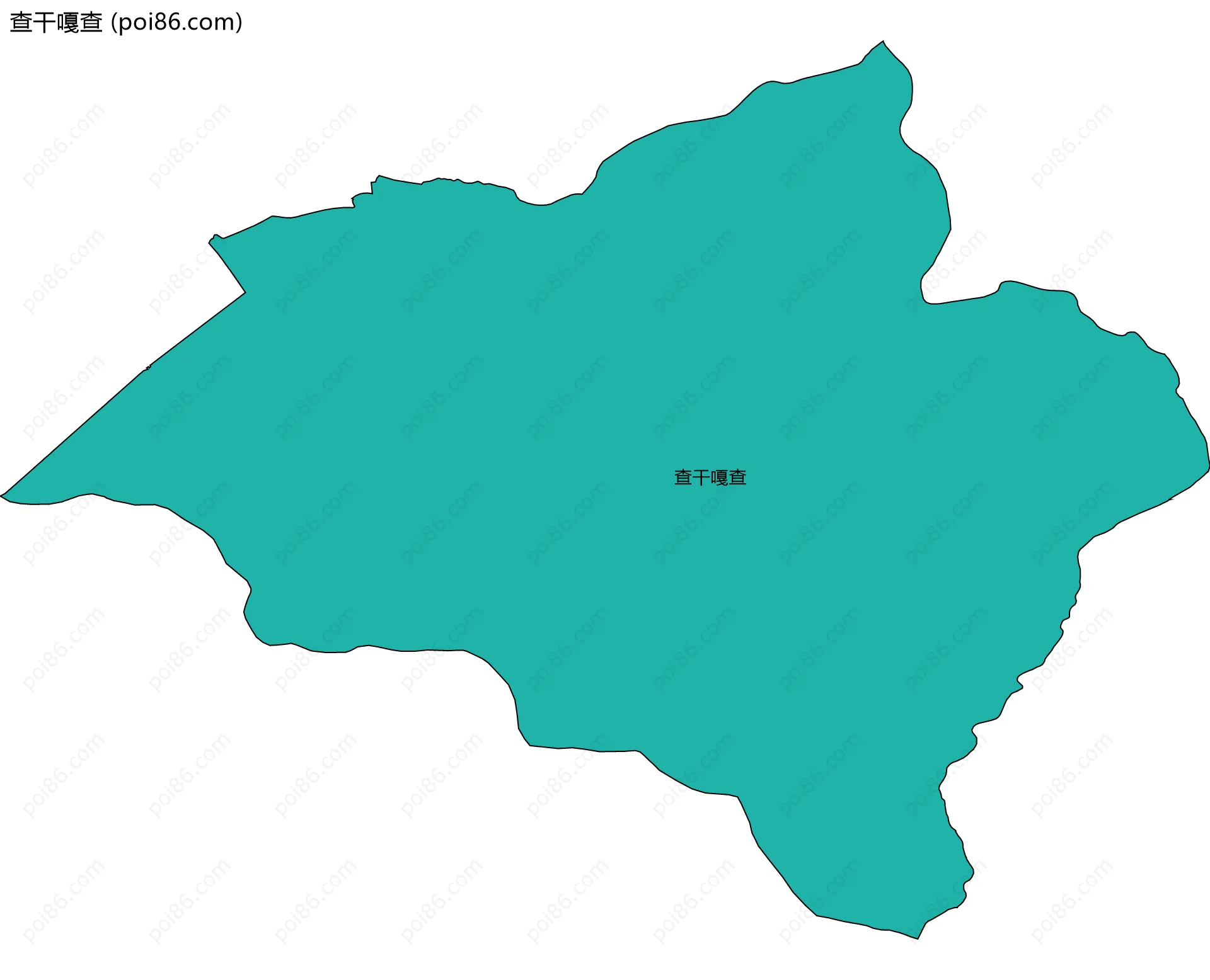 查干嘎查边界地图