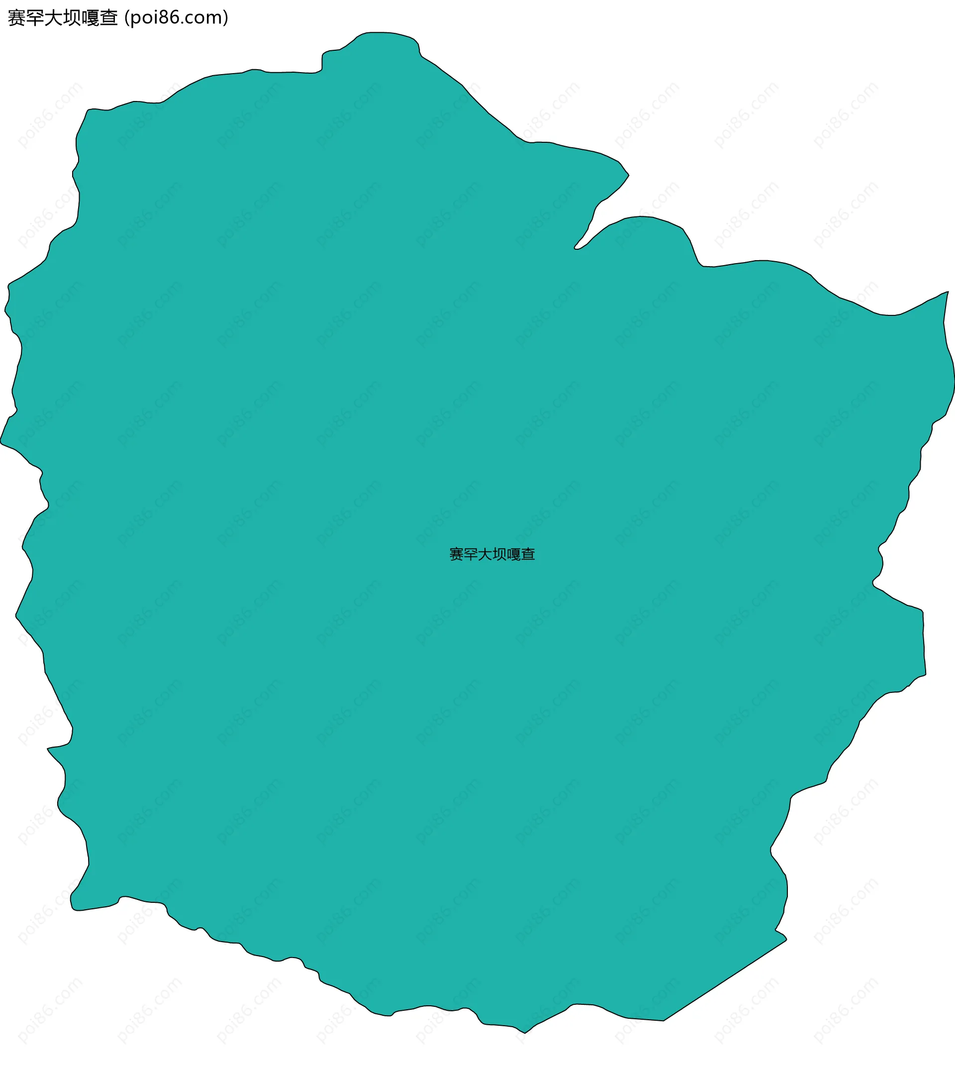 赛罕大坝嘎查边界地图