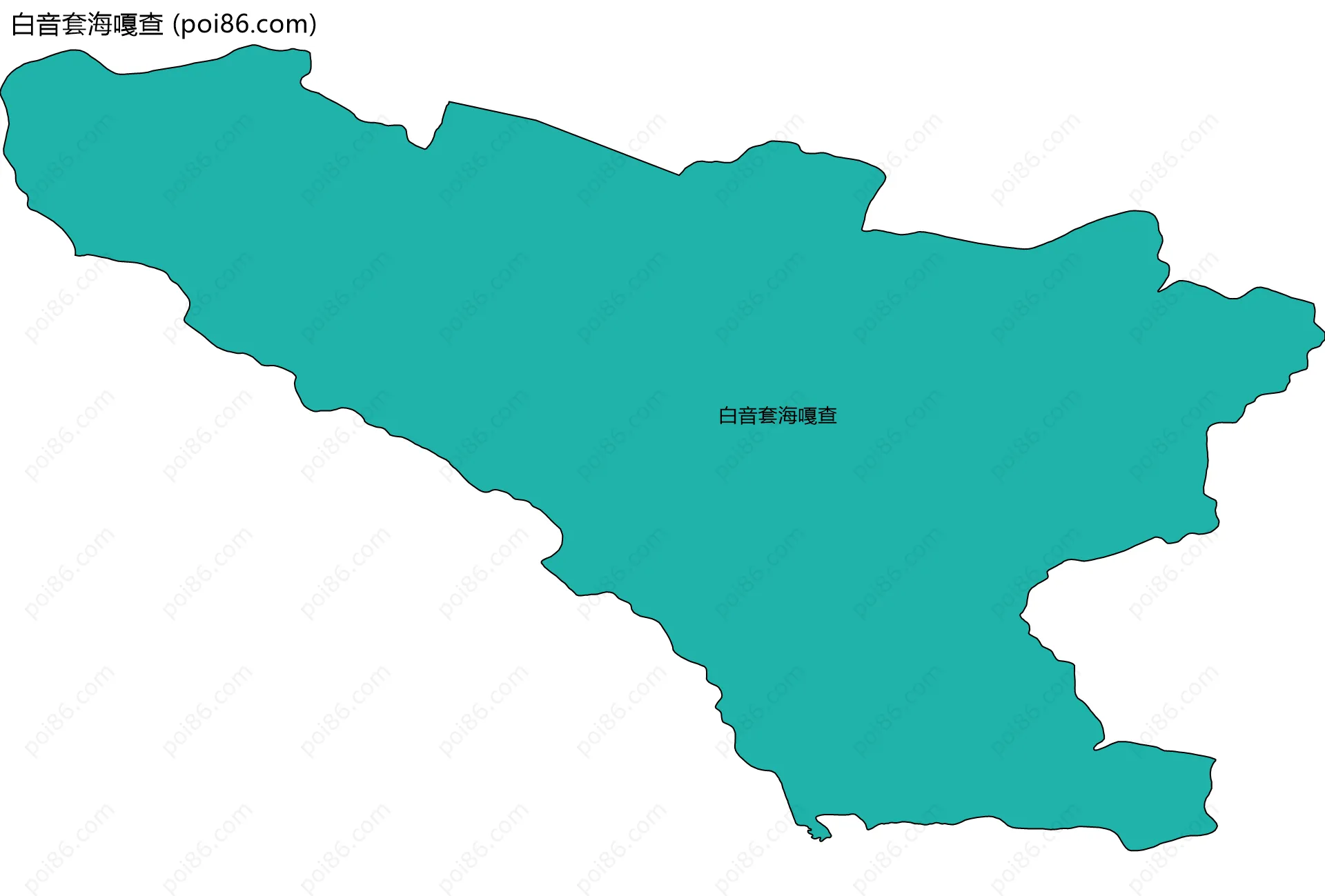 白音套海嘎查边界地图