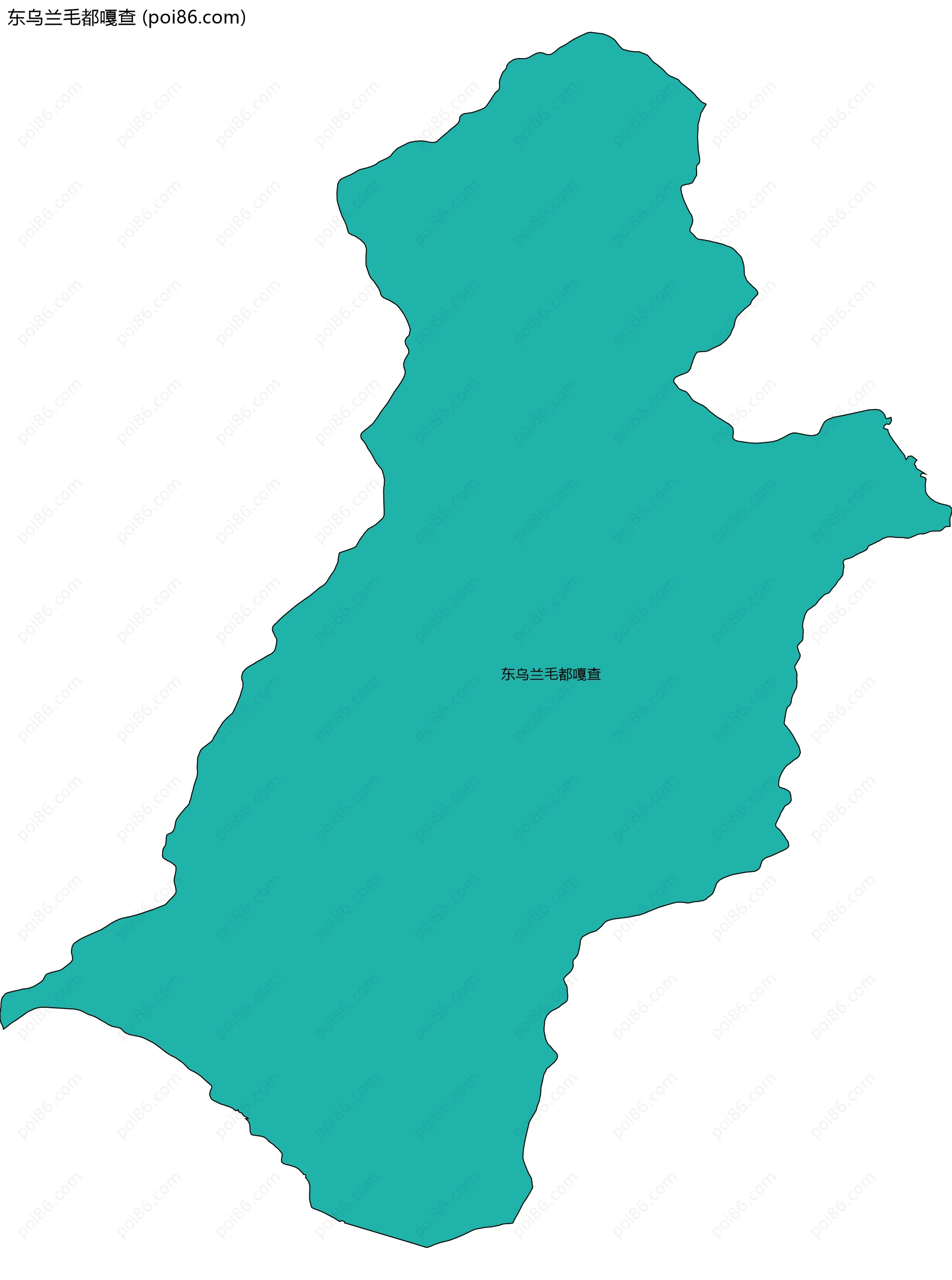 东乌兰毛都嘎查边界地图