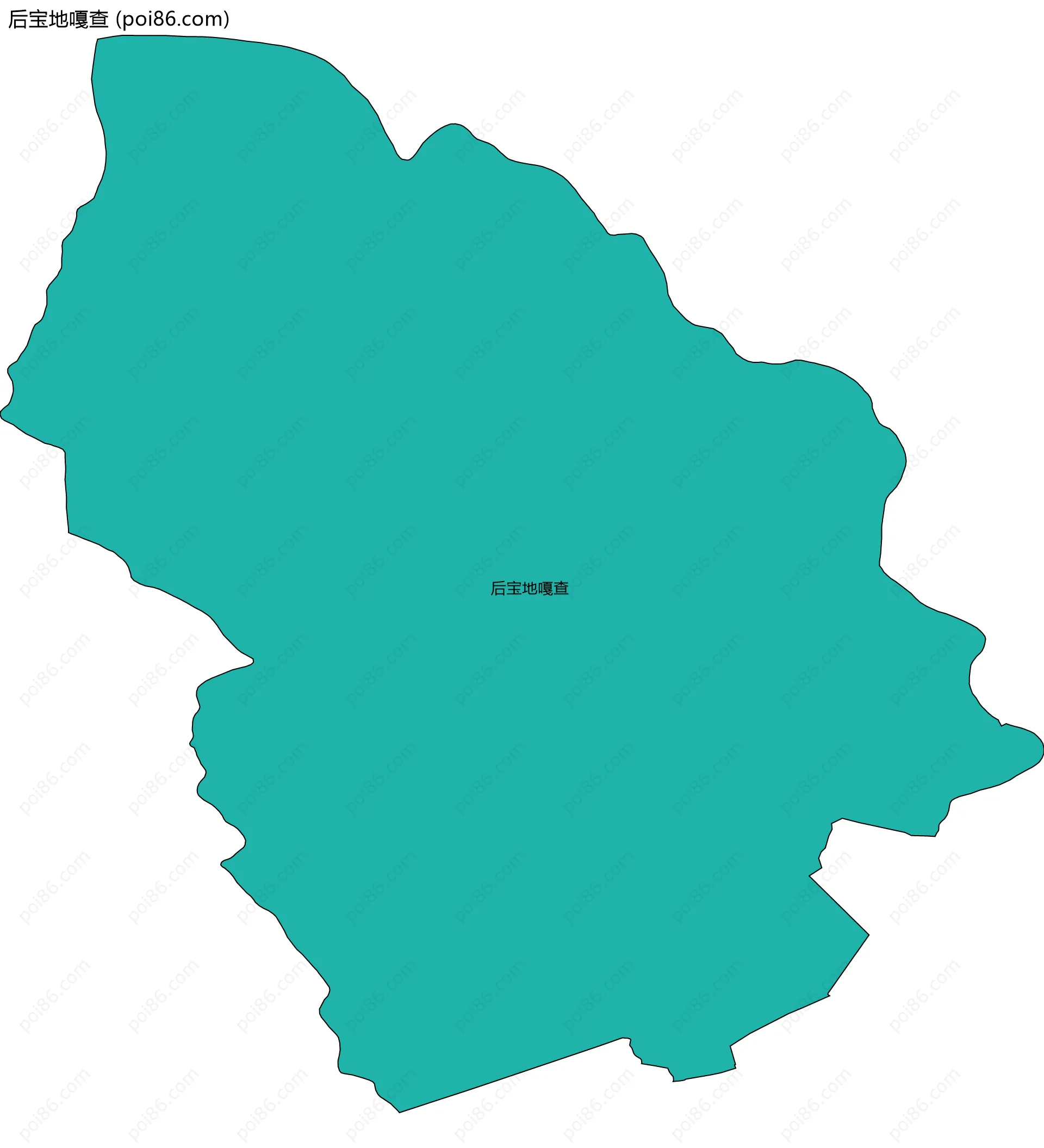 后宝地嘎查边界地图